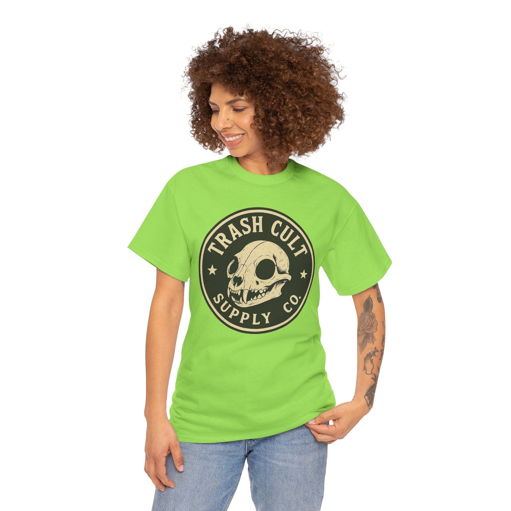 Trash Cult Skull - Stay Feral Culture Vibe, Streetwear Gift, Casual Outfit, Festival Wear, Trendy Apparel, Unique Present