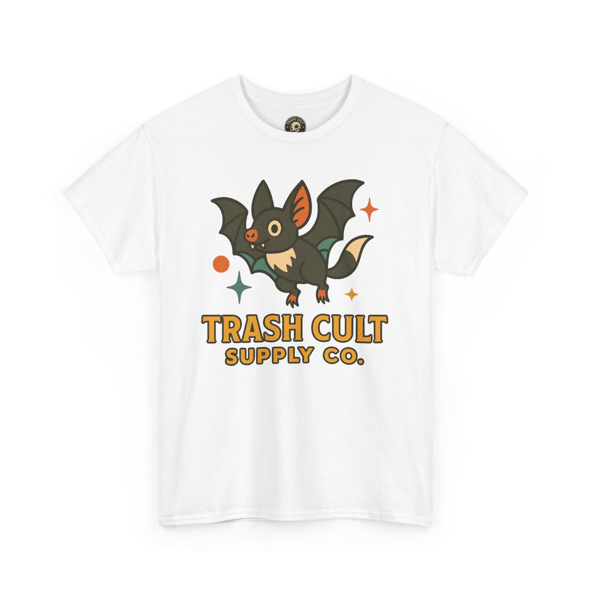 Trash Cult Supply Co. Unisex Heavy Cotton Tee - Fun Graphic Tee for Casual Wear, Perfect Gift for Bat Lovers, Halloween T-Shirt, [...]