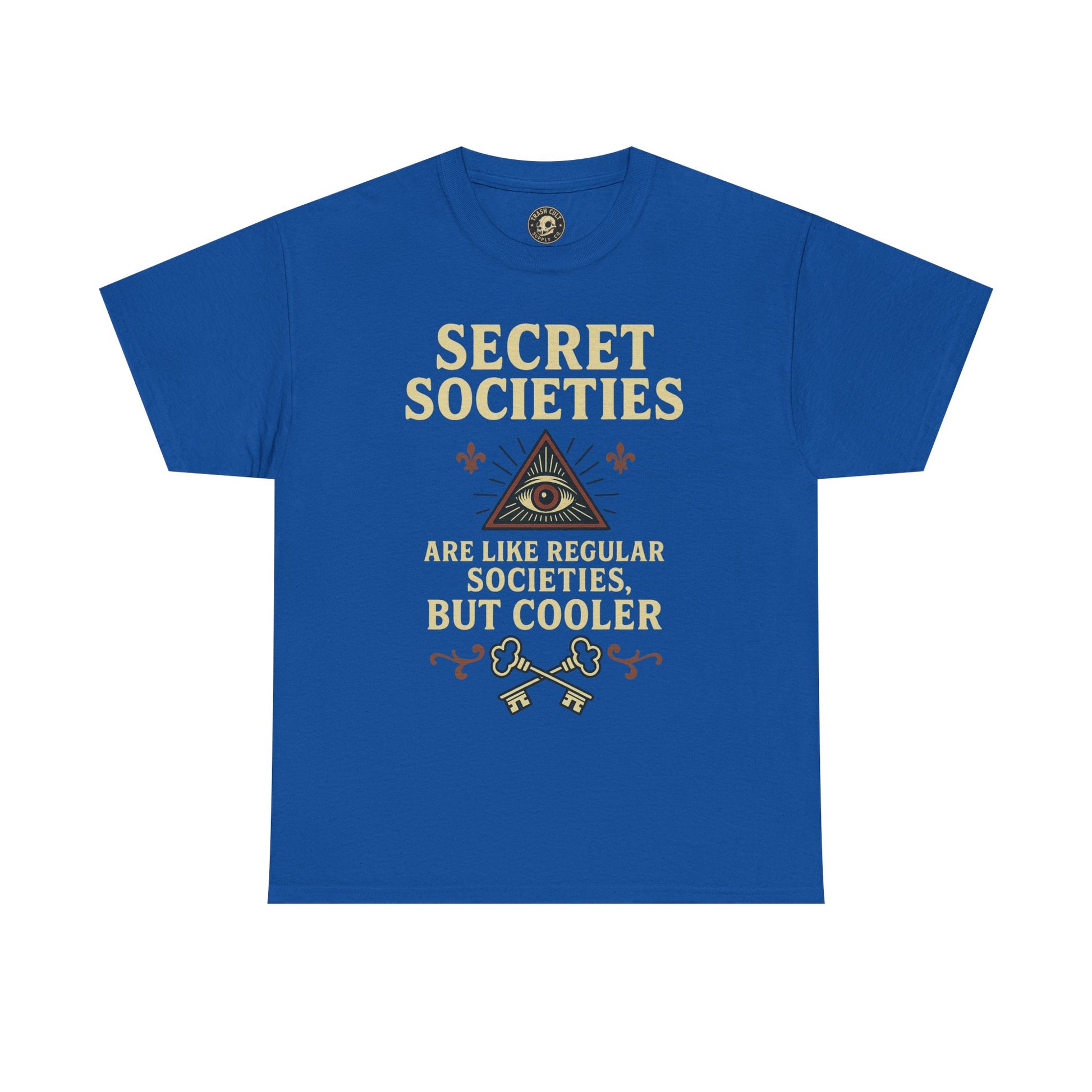 Secret Societies Shirt – Illuminati Eye Graphic Tee – Gildan 5000 Soft Cotton – Trash Cult Vintage Design