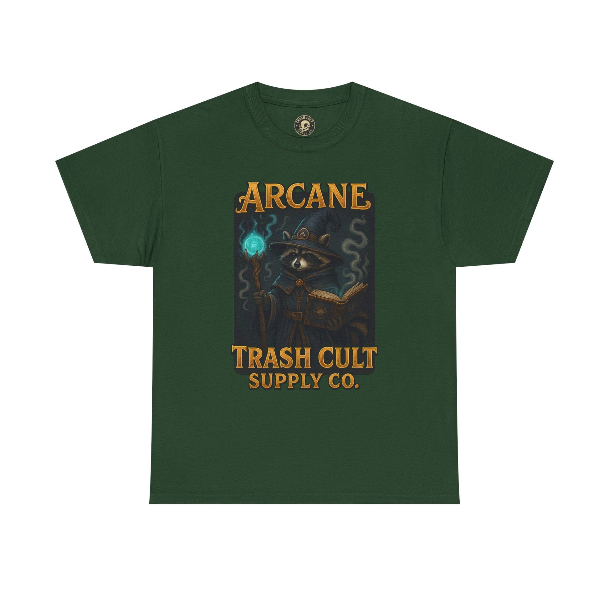 Arcane Trash Cult Unisex Heavy Cotton Tee, Cult Merchandise, Witchy Style, Halloween Tee, Casual Everyday Wear