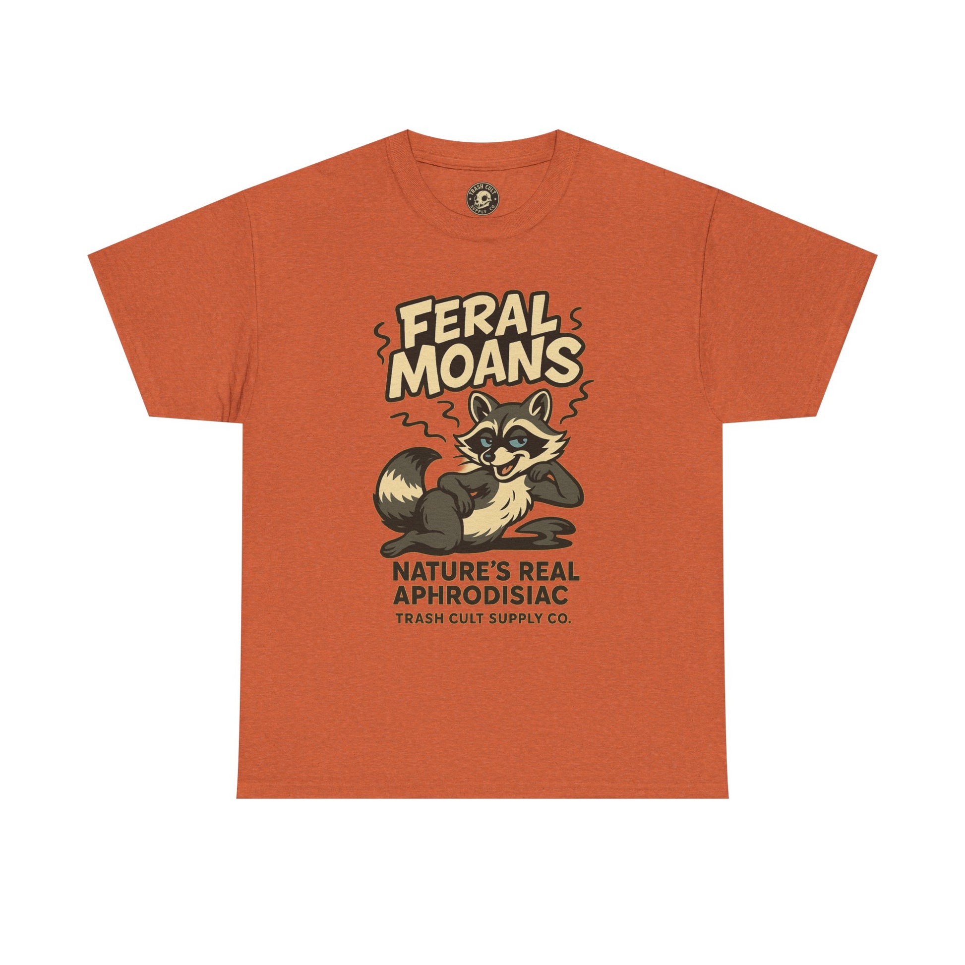 Feral Moans Unisex Heavy Cotton Tee, Funny Graphic Tee, Animal Lover Shirt, Casual Wear, Gift for Nature Enthusiasts
