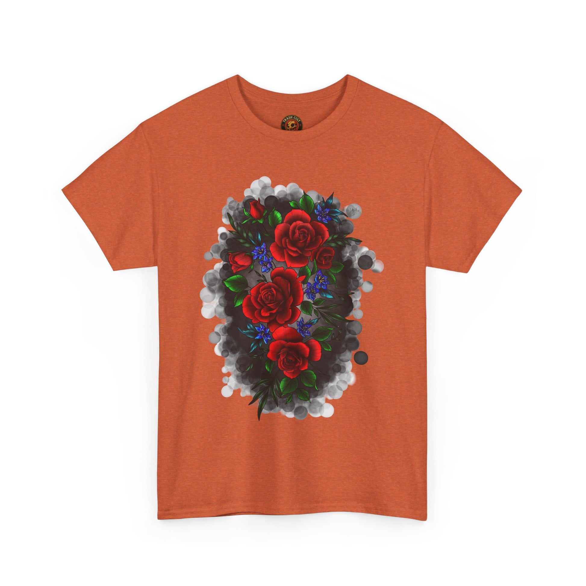 Floral Smoke Tattoo T-Shirt – Lara Davenport x Trash Cult Supply Co. Collab (Gildan 5000)