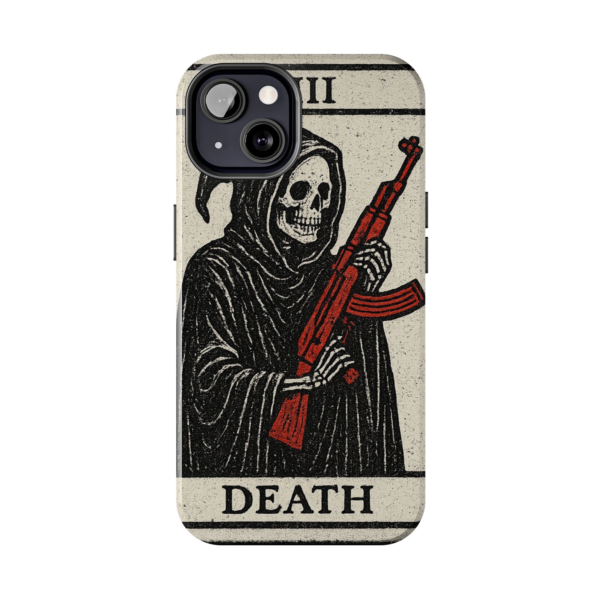 Grim Reaper Phone Case, Tough Phone Case for Gamers, Unique Smartphone Accessories, Halloween Decor, Death-Inspired Gift