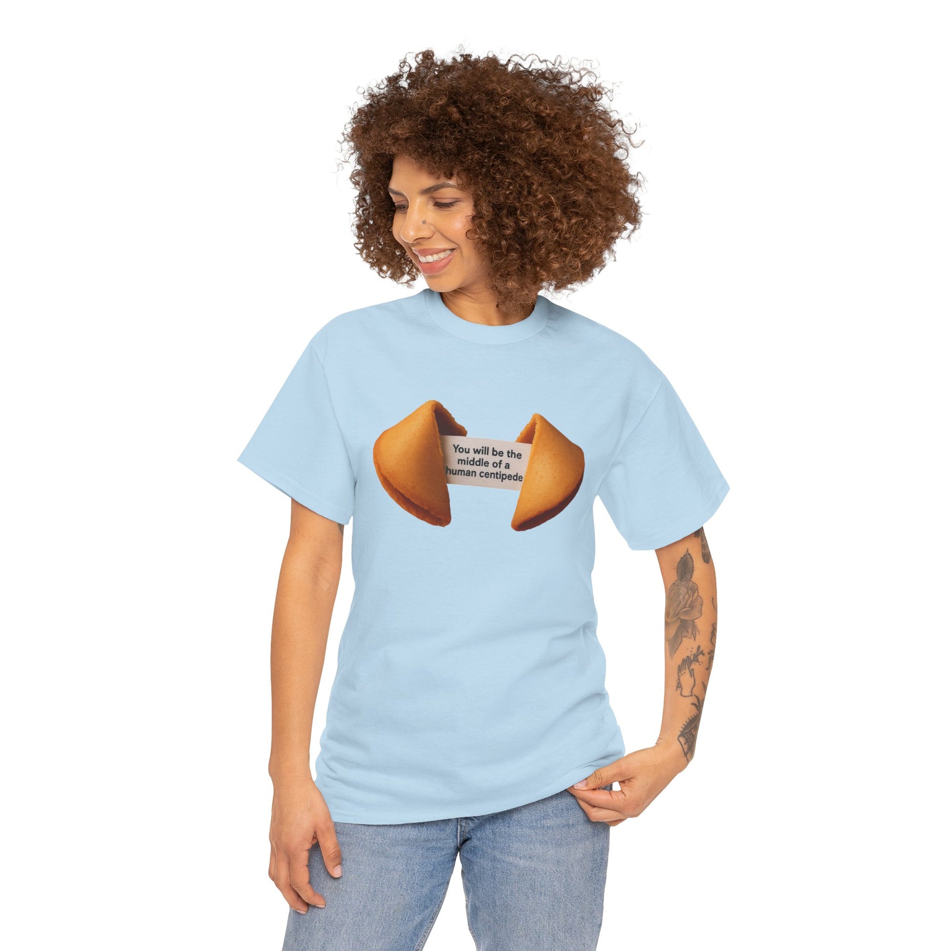 Fortune Cookie Unisex Heavy Cotton Tee - Positive Vibes Shirt