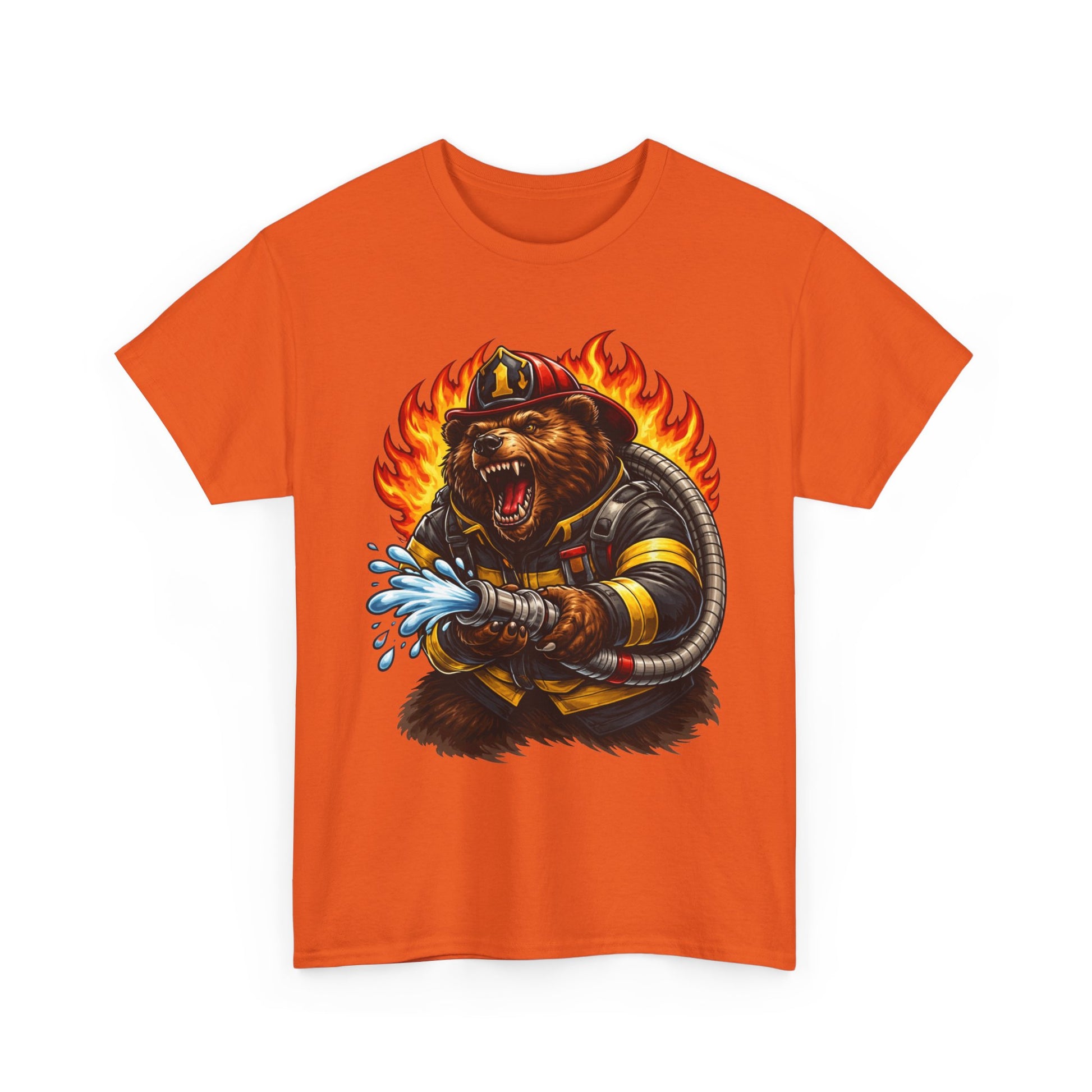Firefighter Bear T-Shirt – Brave Fireman Graphic Tee