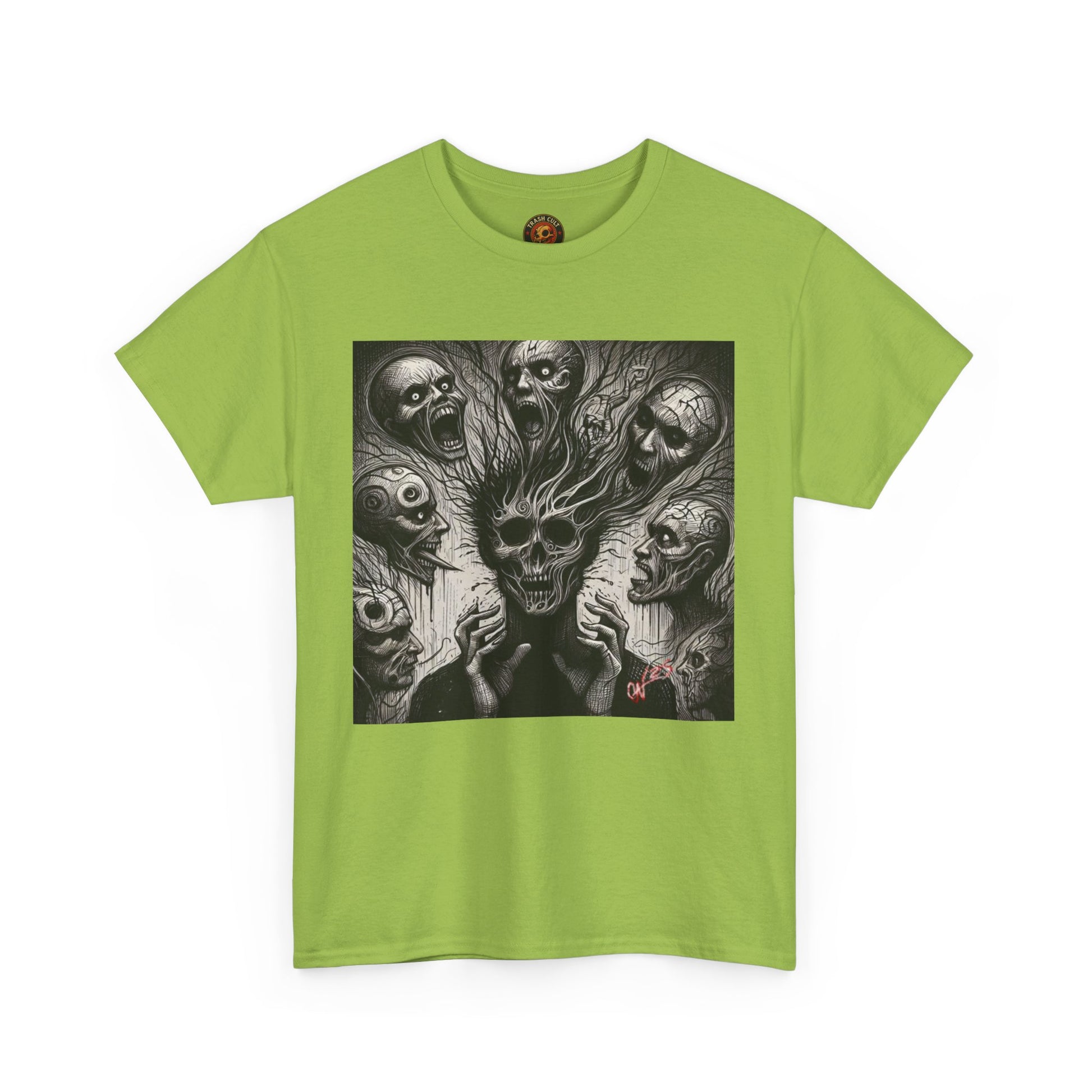 Xian Allen x Trash Cult Shirt – “Voices in the Void” | Horror Skull Scream T-Shirt