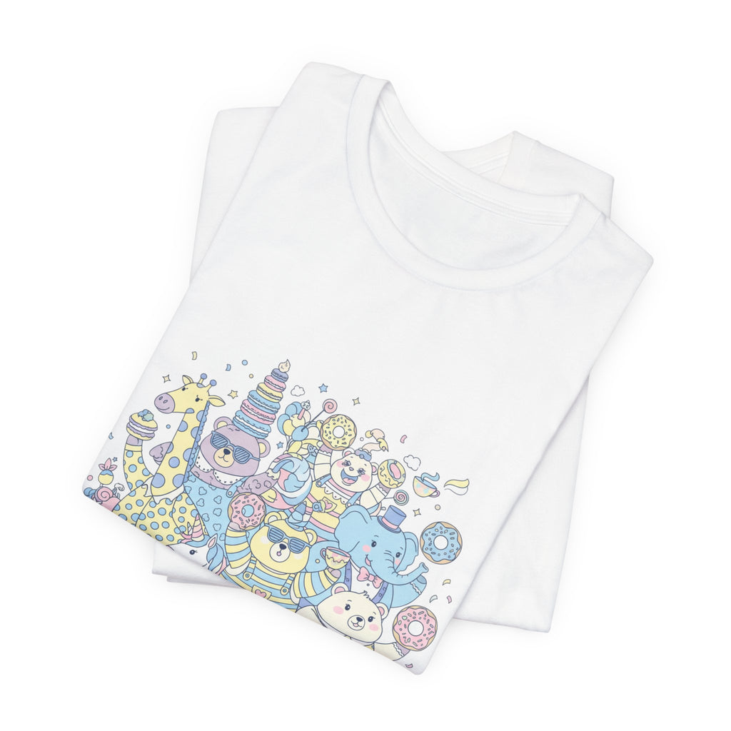 Chaotic Kawaii Tiny Monster Tee, absurd cute pastel whimsical weird