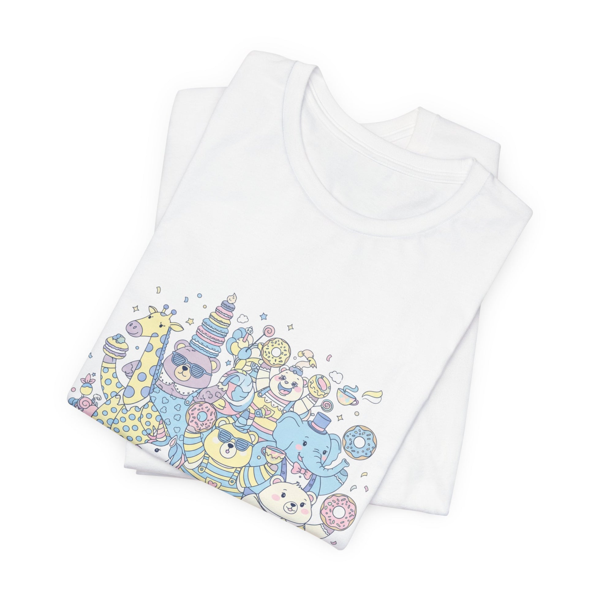 Chaotic Kawaii Tiny Monster Tee, absurd cute pastel whimsical weird