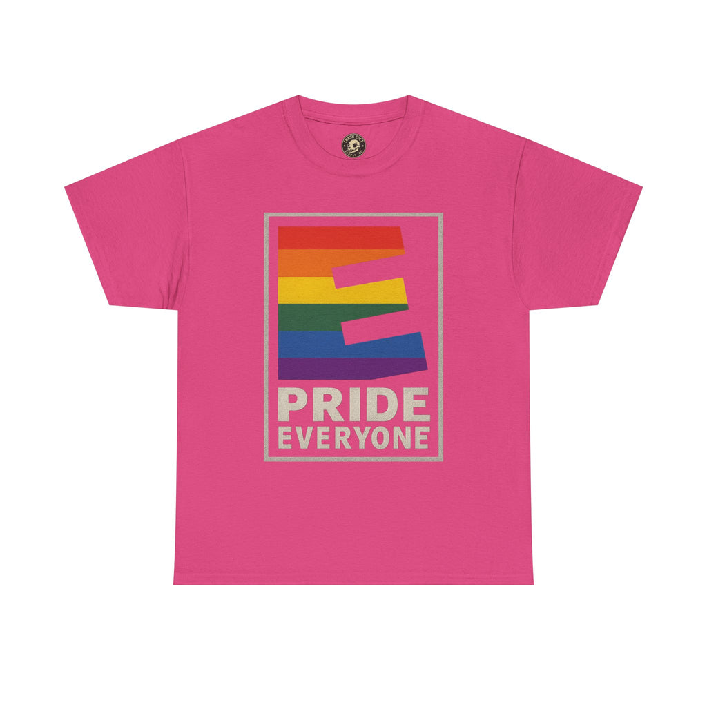Pride “E for Everyone” T-Shirt – LGBTQ+ Inclusivity Graphic | Gildan 5000