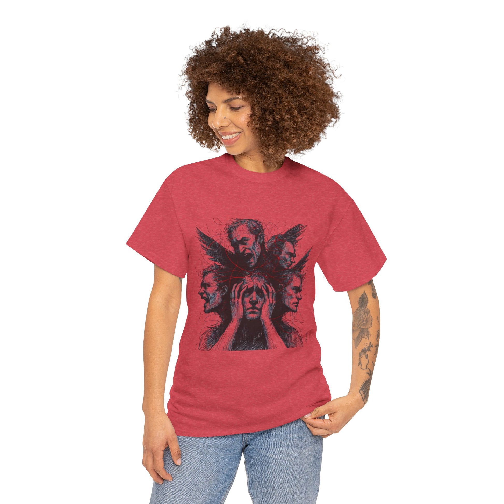 Xian Allen x Trash Cult Shirt – “Loud Inside My Head” | Dark Illustrative Art Tee