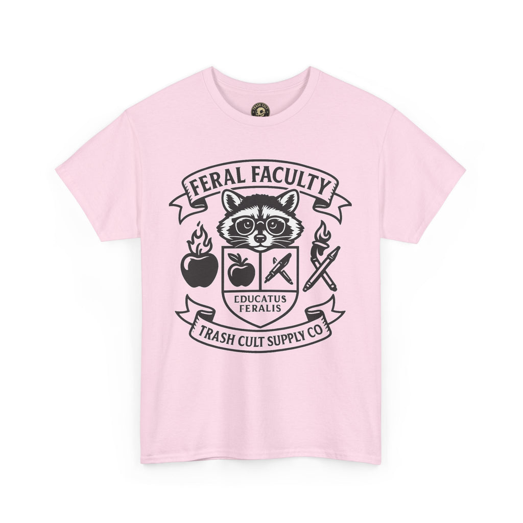 Feral Faculty Tee, Fun Teacher Shirt, Animal Lover Gift, Cool Graphic Tee, Casual Everyday Wear, Unisex Cotton T-Shirt