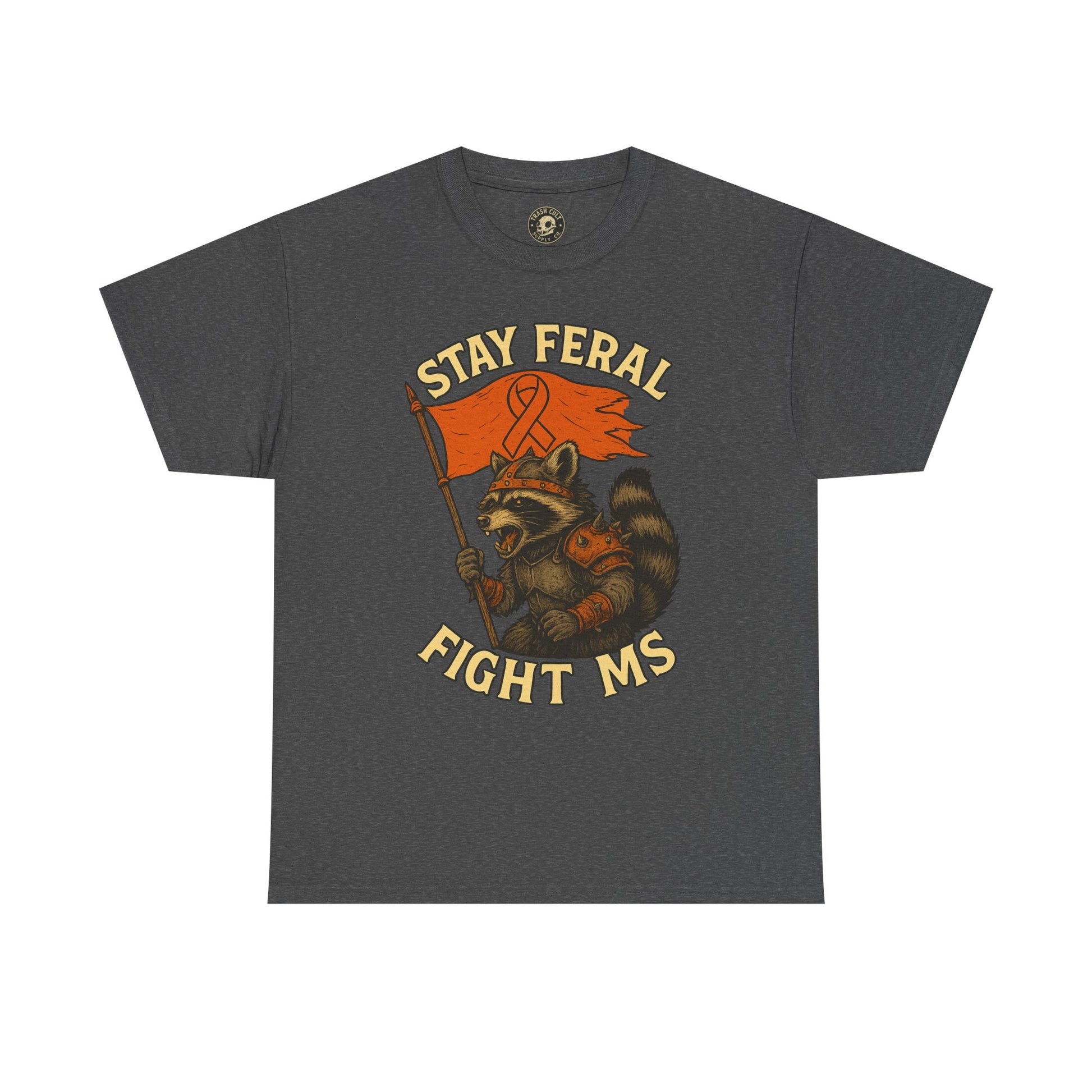 Stay Feral Fight MS Raccoon warrior shirt