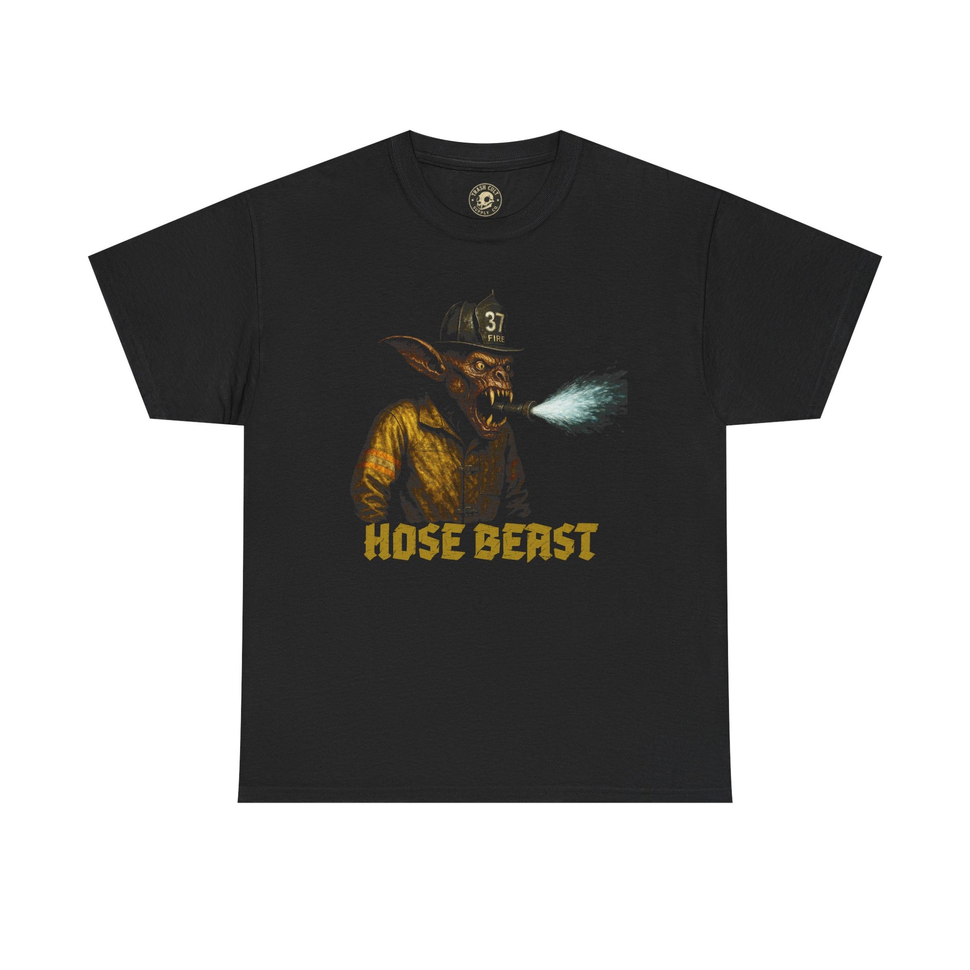 Hose Beast Firefighter T-Shirt – Funny Firefighter Monster Shirt for Firemen