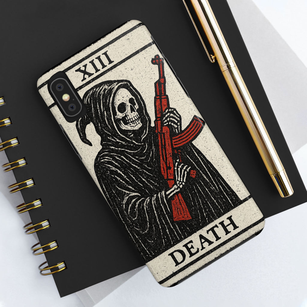 Grim Reaper Phone Case, Tough Phone Case for Gamers, Unique Smartphone Accessories, Halloween Decor, Death-Inspired Gift