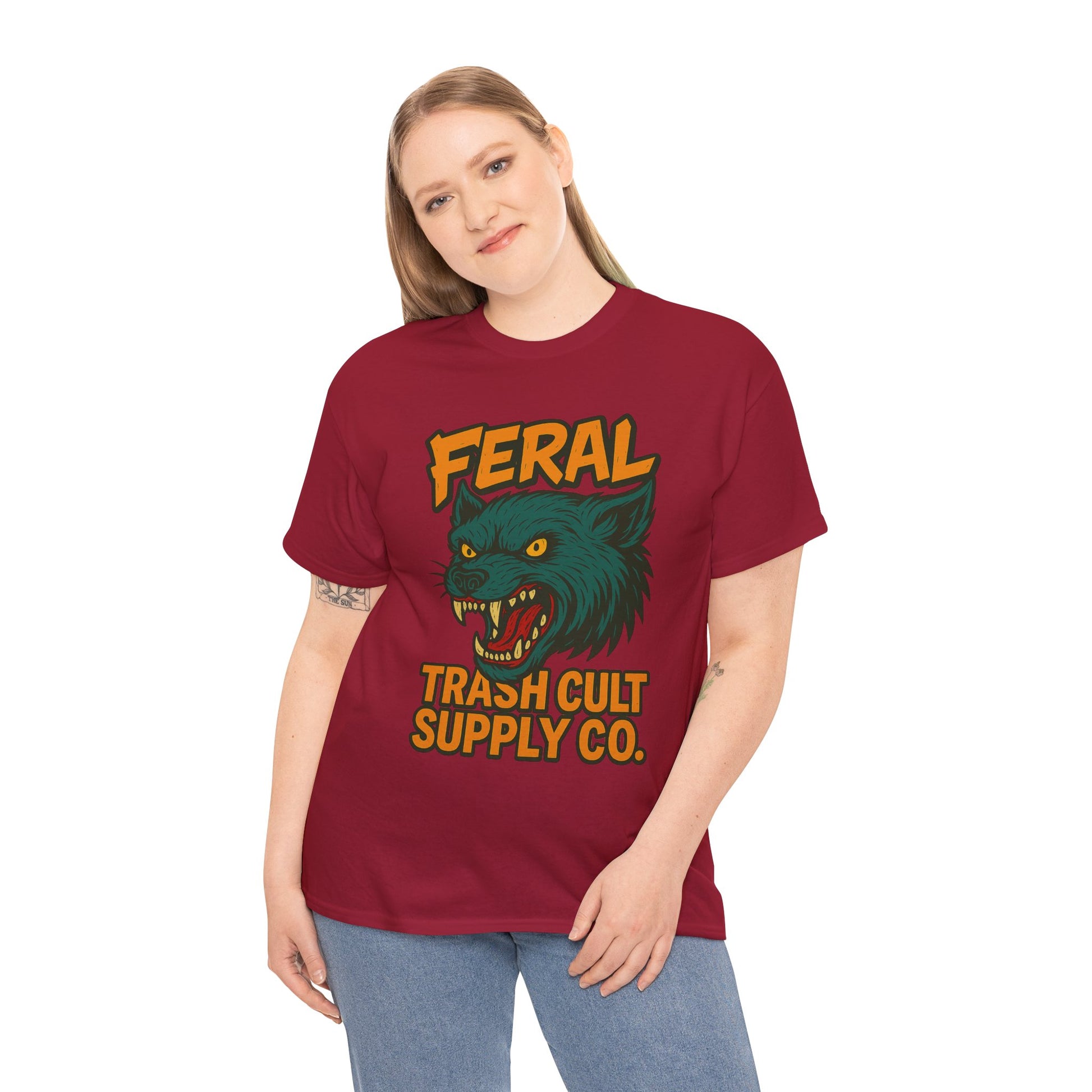 FERAL Wolverine Shirt – Trash Cult Graffiti Tee (Gildan 5000)