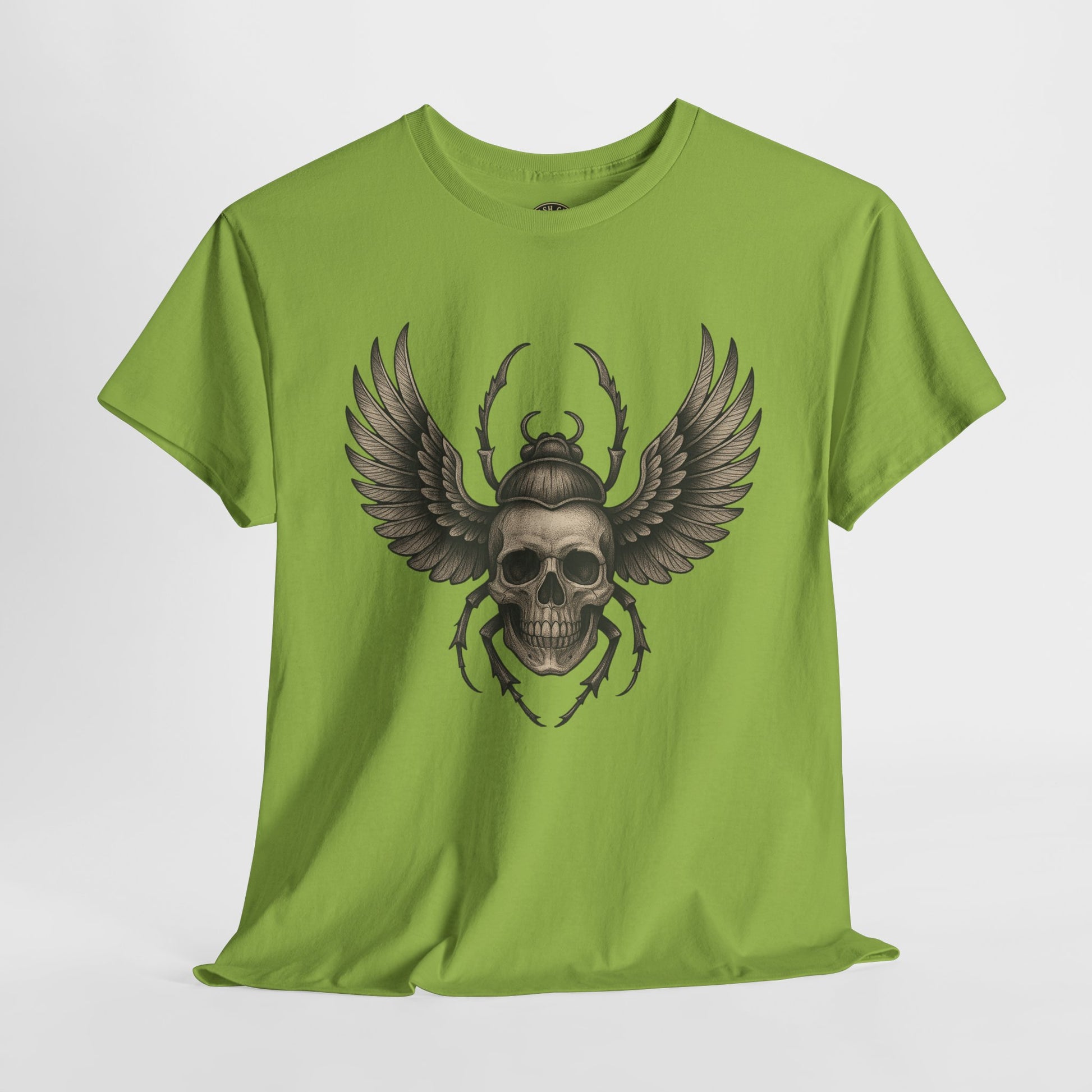 Winged Skull Scarab Shirt – Dark Gothic Beetle Graphic Tee – Gildan 5000 Unisex