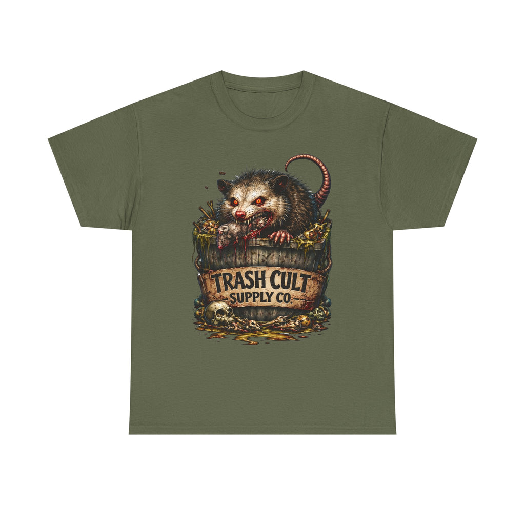 Opossum Trash Cult Tee — Vintage Grunge Wildlife Graphic T-Shirt