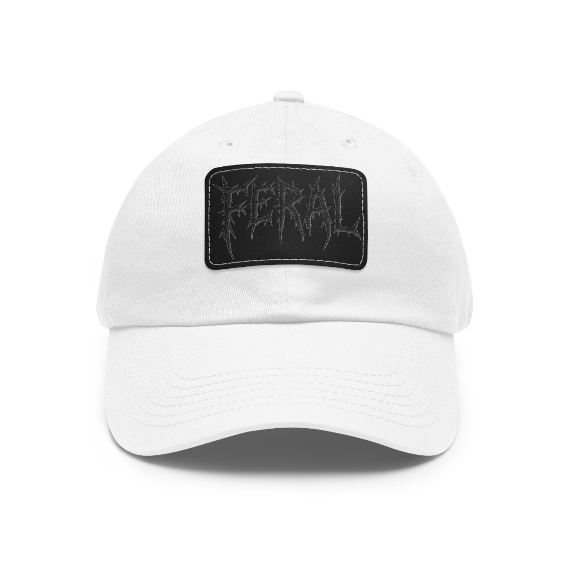 FERAL Embroidered Leather Patch Hat – Trash Cult Supply Co.