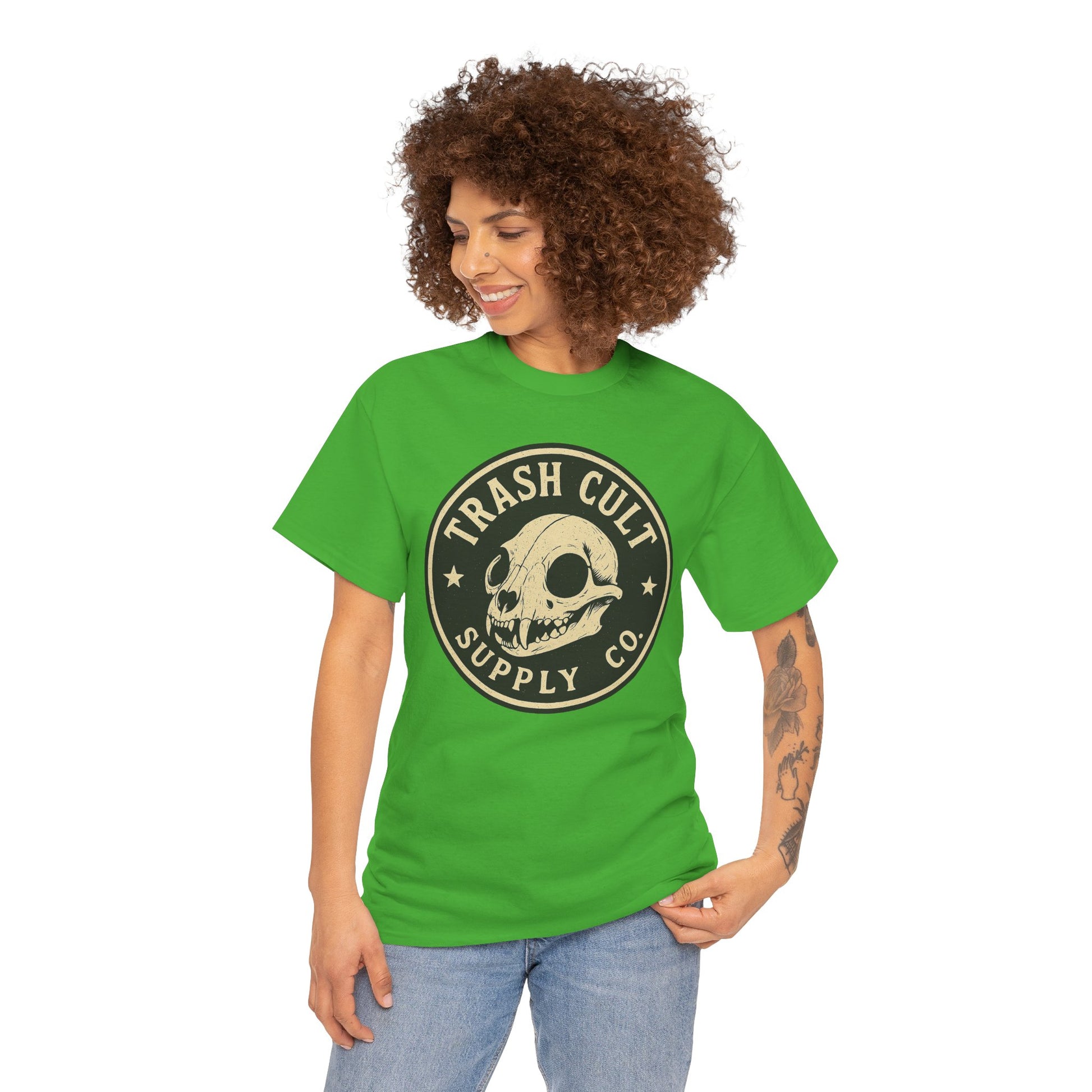 Trash Cult Skull - Stay Feral Culture Vibe, Streetwear Gift, Casual Outfit, Festival Wear, Trendy Apparel, Unique Present