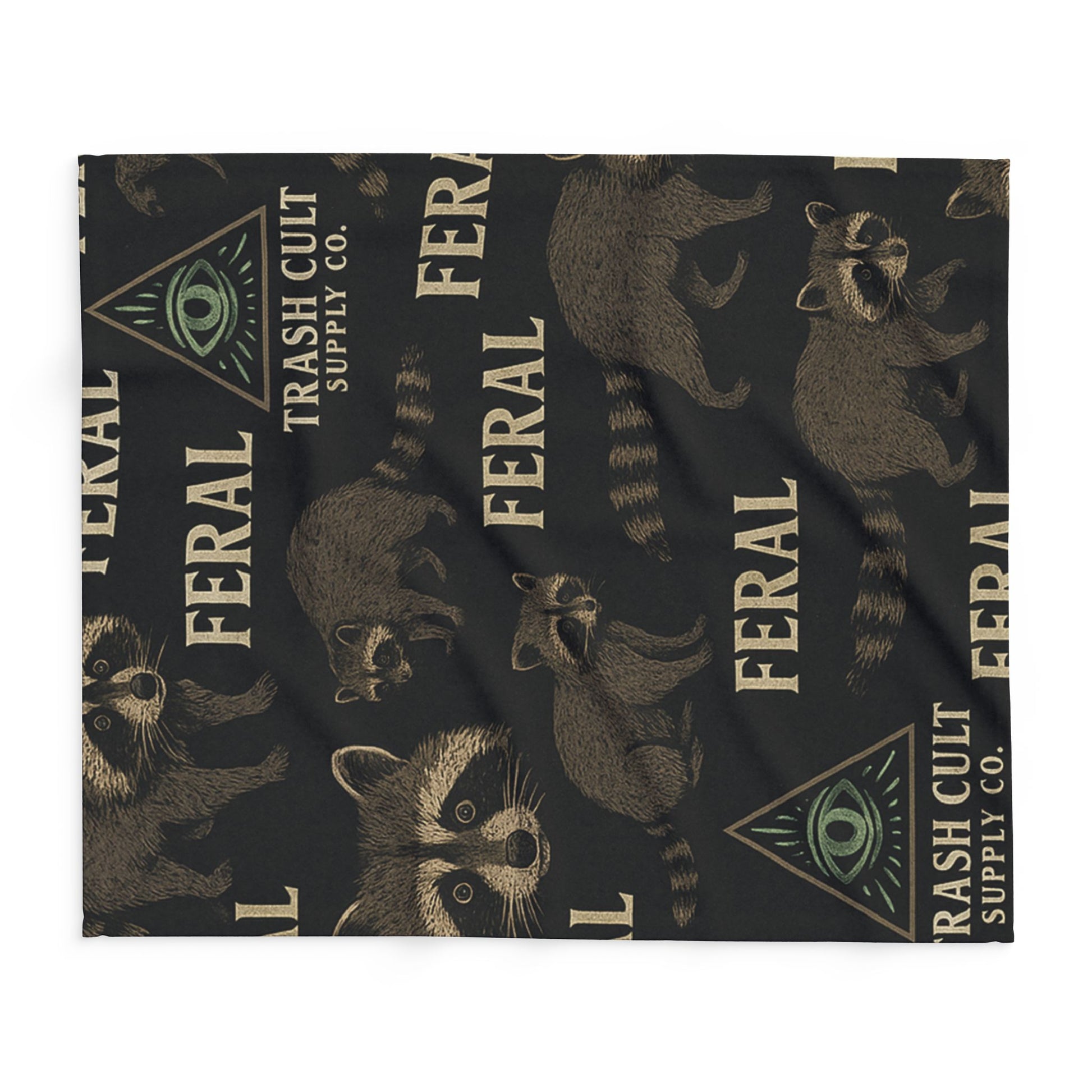 Feral Raccoon Arctic Fleece Blanket, Cozy Wildlife Blanket, Unique Gift for Animal Lovers, Soft Throw for Home Decor, Perfect for Camping