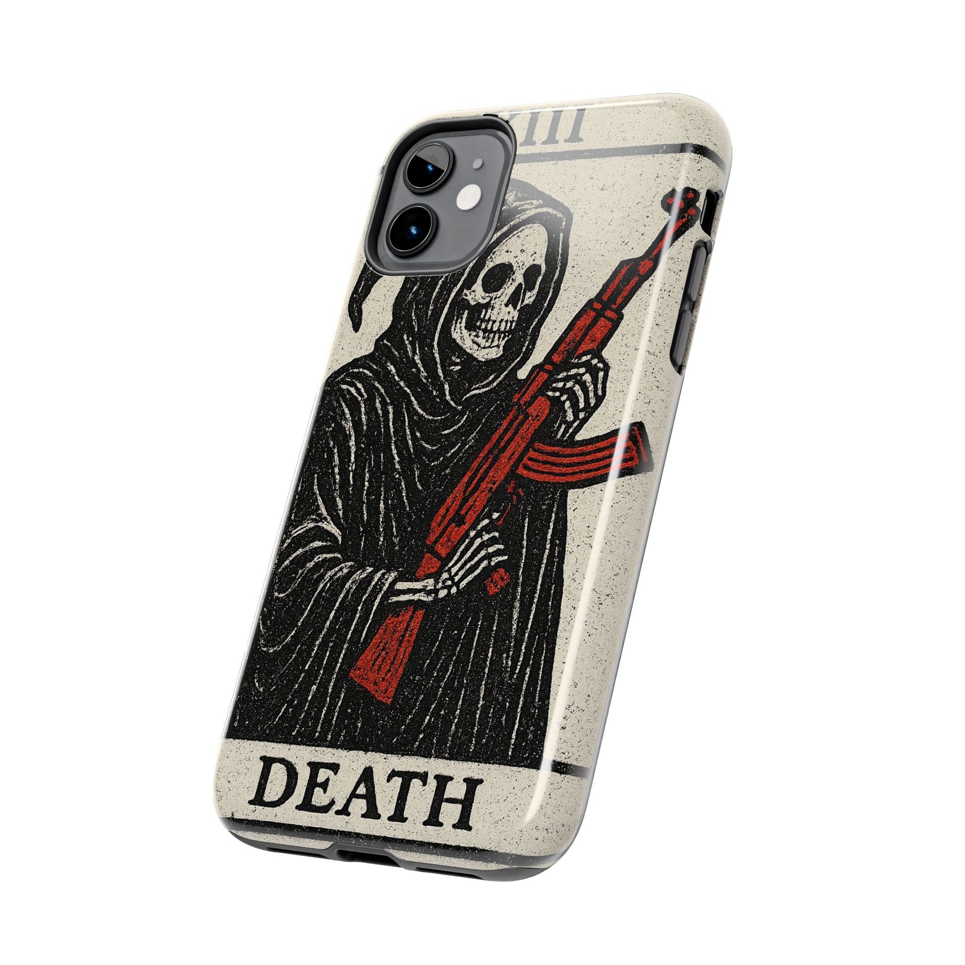 Grim Reaper Phone Case, Tough Phone Case for Gamers, Unique Smartphone Accessories, Halloween Decor, Death-Inspired Gift