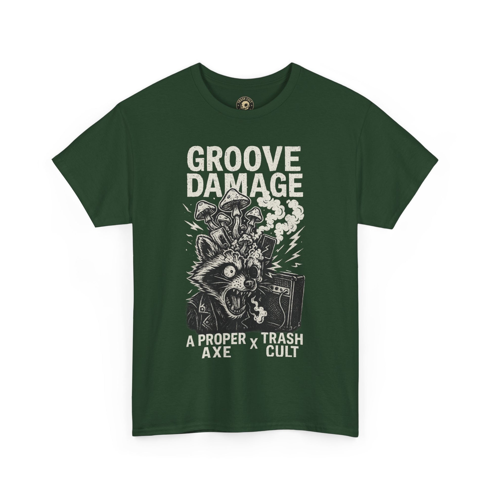 Groove Damage T-Shirt – A Proper Axe x Trash Cult Collab – Stoner Groove Punk Shirt