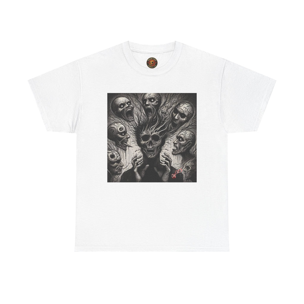 Xian Allen x Trash Cult Shirt – “Voices in the Void” | Horror Skull Scream T-Shirt