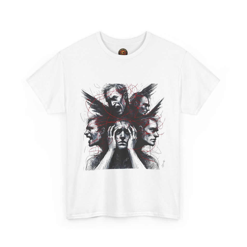 Xian Allen x Trash Cult Shirt – “Loud Inside My Head” | Dark Illustrative Art Tee