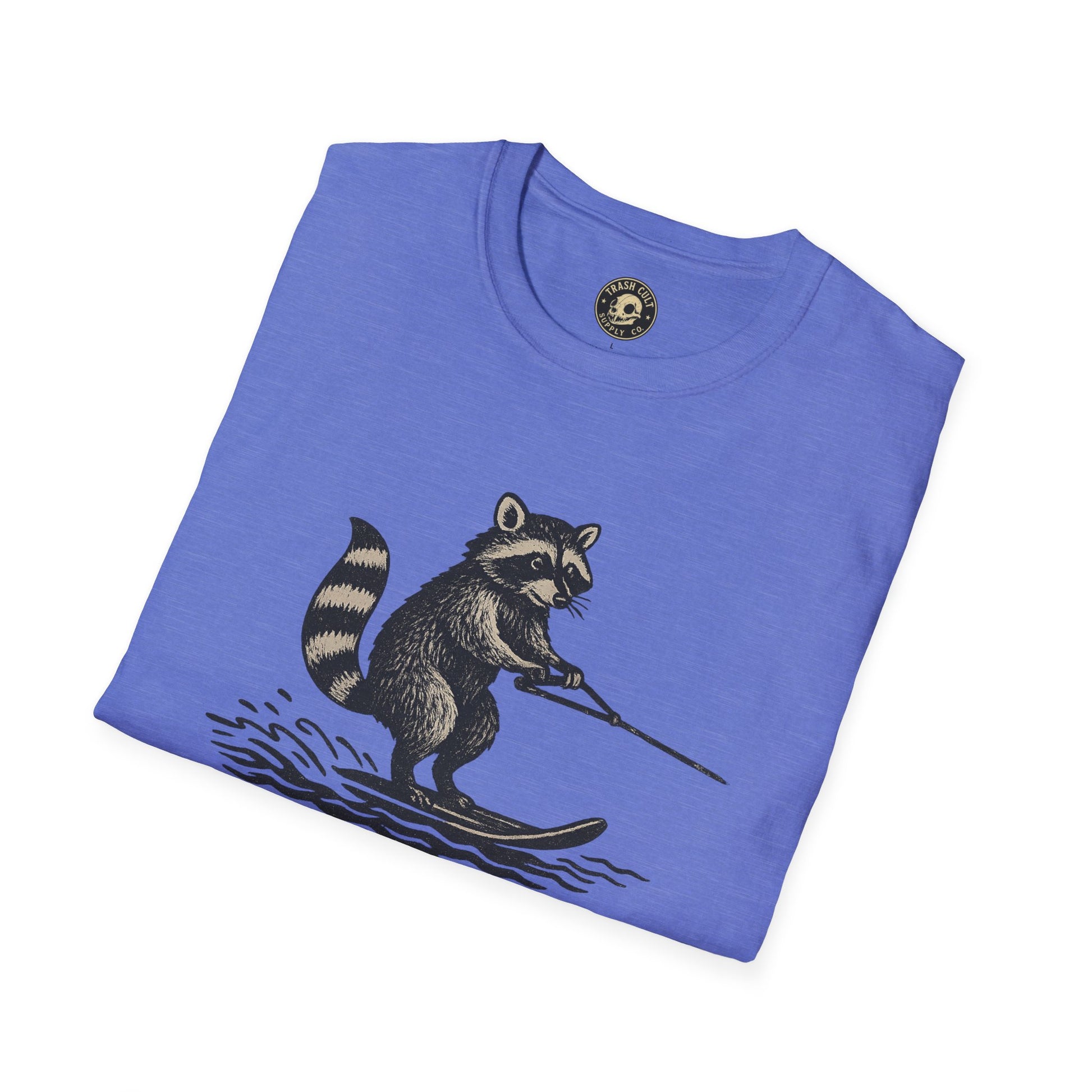 Feral Water Skiing Raccoon Vintage Shirt – Trash Cult Supply Co. | Gildan 2000 Softstyle