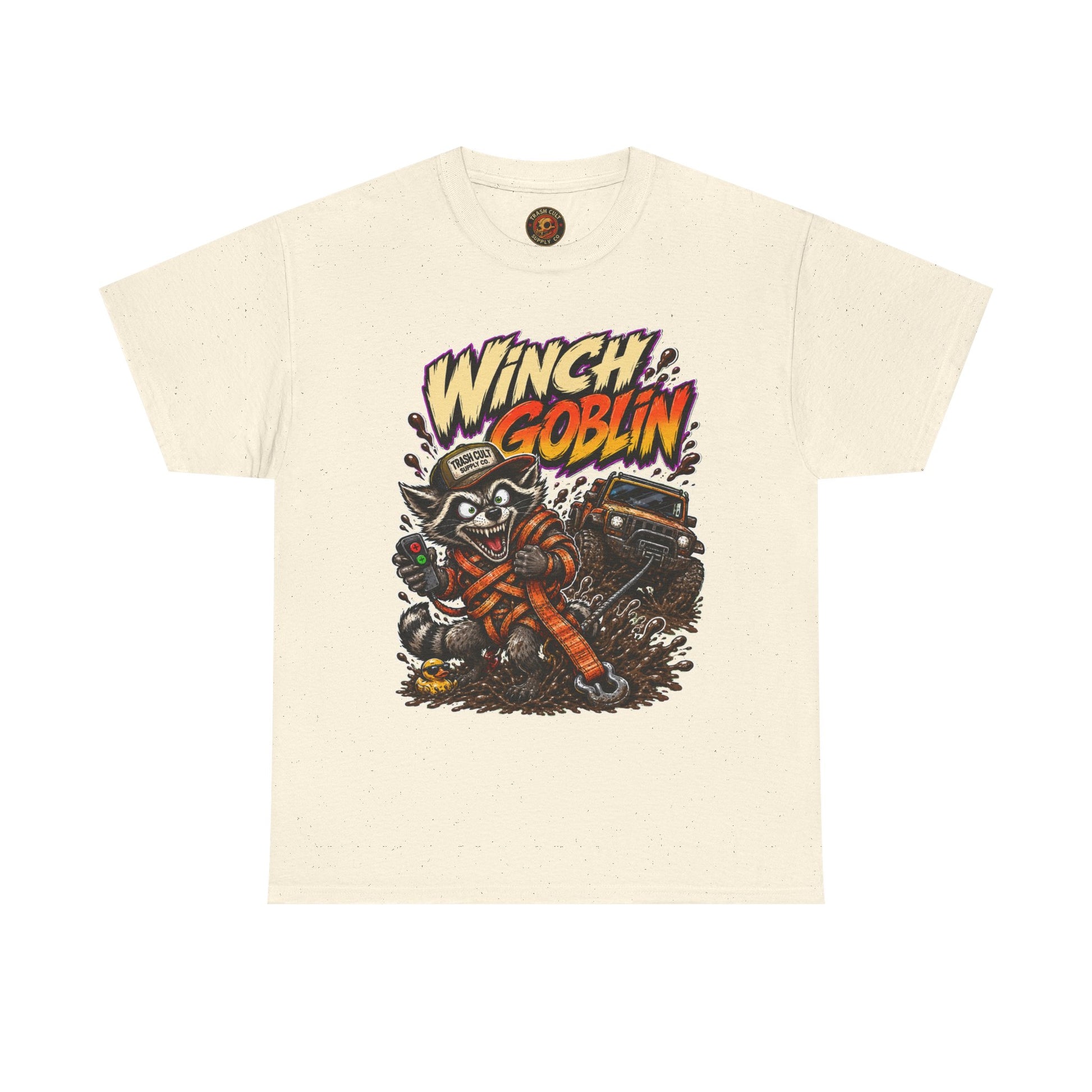 Winch Goblin Tee — Vintage Tow Truck Mechanic Graphic Shirt