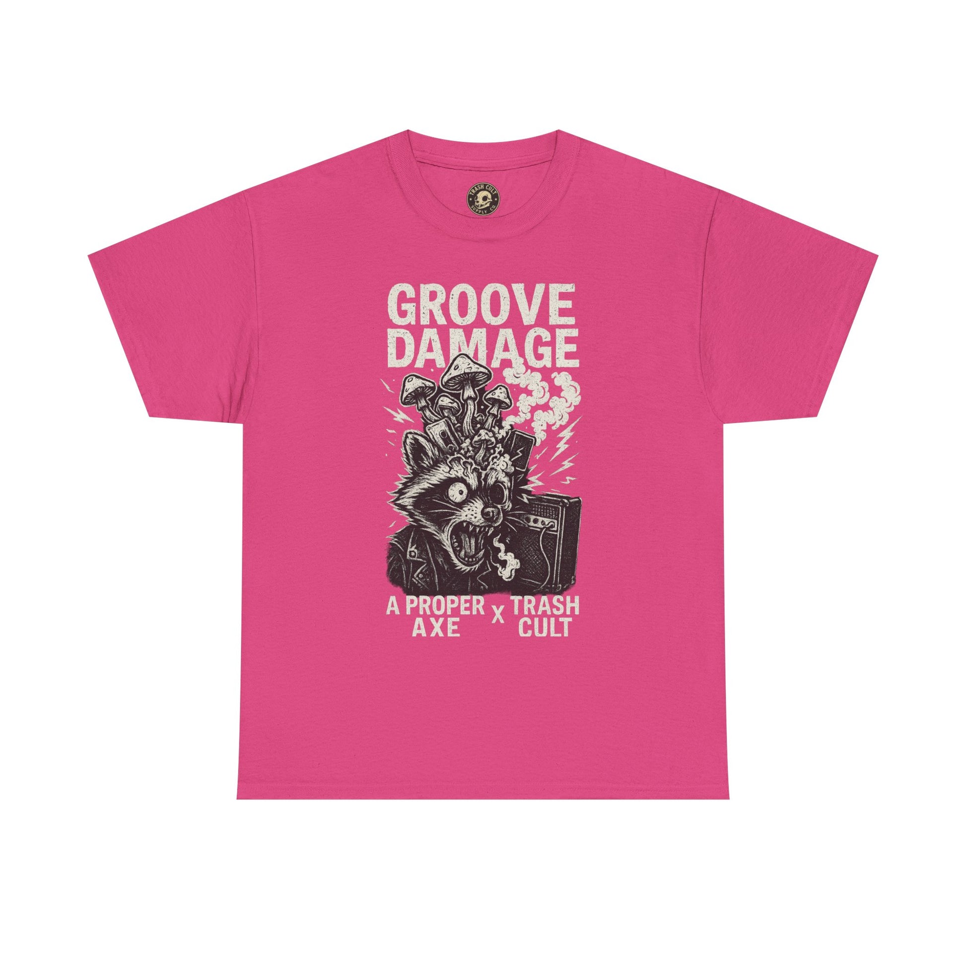 Groove Damage T-Shirt – A Proper Axe x Trash Cult Collab – Stoner Groove Punk Shirt