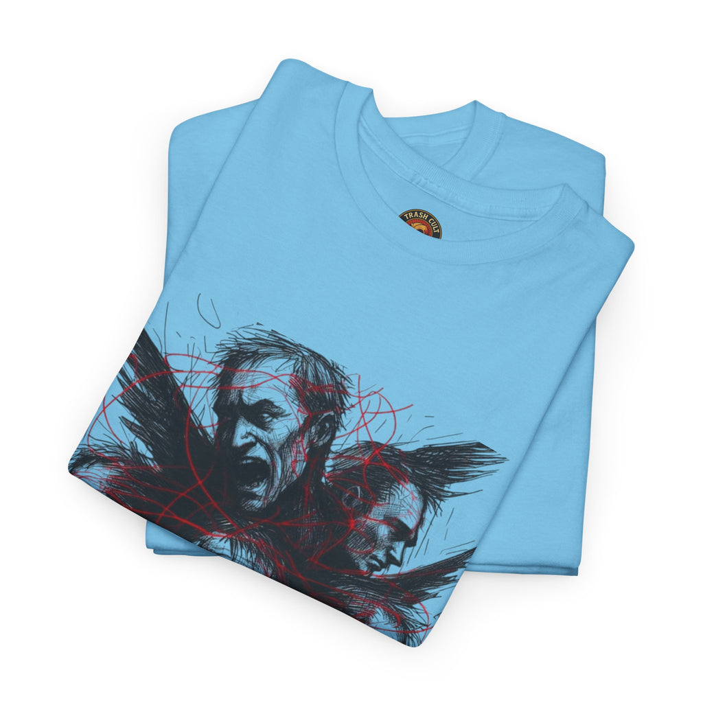 Xian Allen x Trash Cult Shirt – “Loud Inside My Head” | Dark Illustrative Art Tee