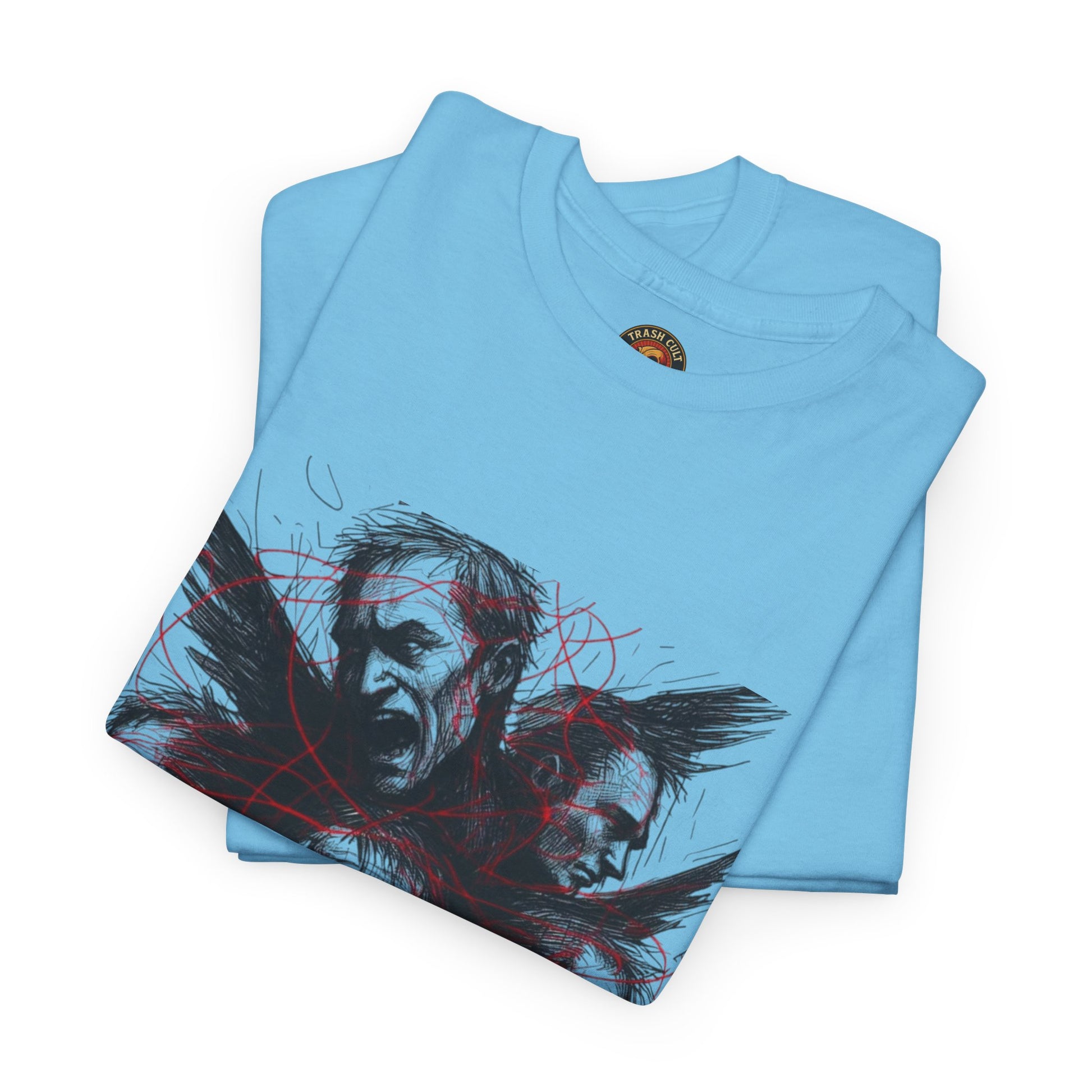 Xian Allen x Trash Cult Shirt – “Loud Inside My Head” | Dark Illustrative Art Tee