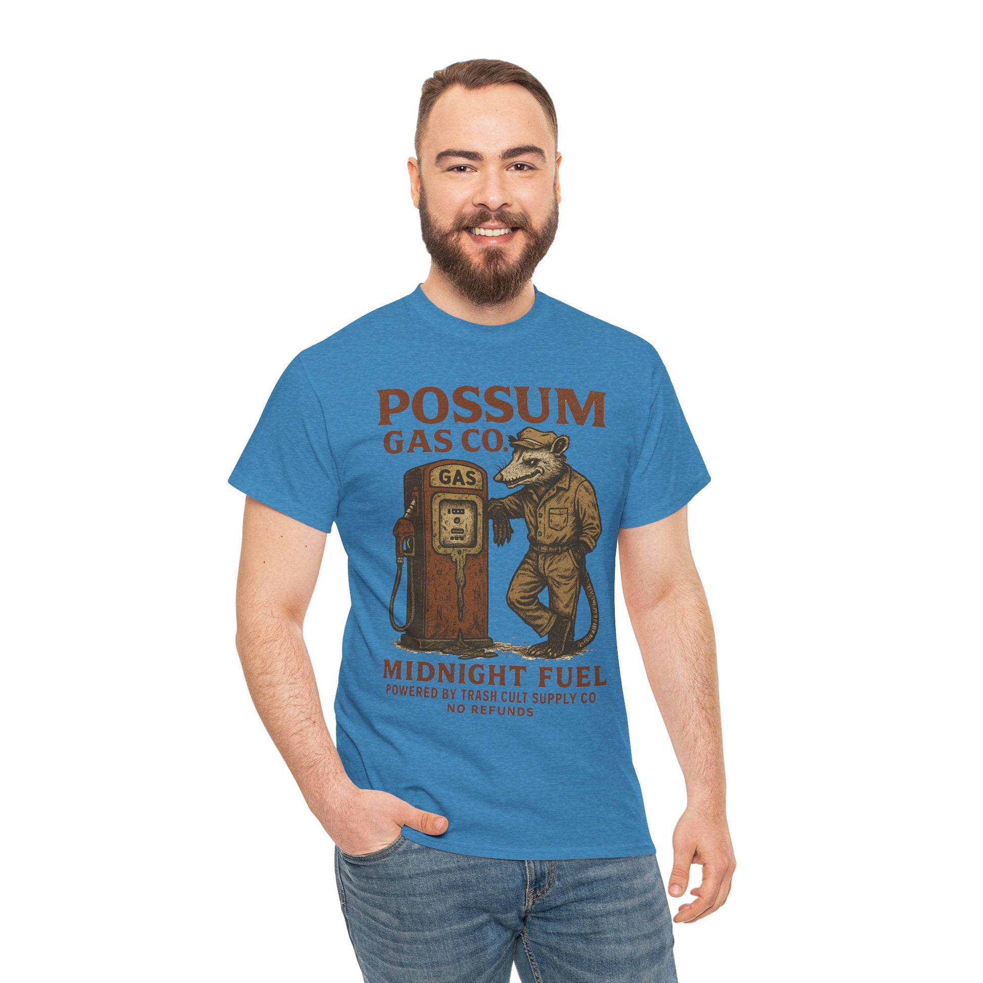 Possum Gas Co. Vintage Feral Mechanic Shirt – Trash Cult Supply Co. – Gildan 5000