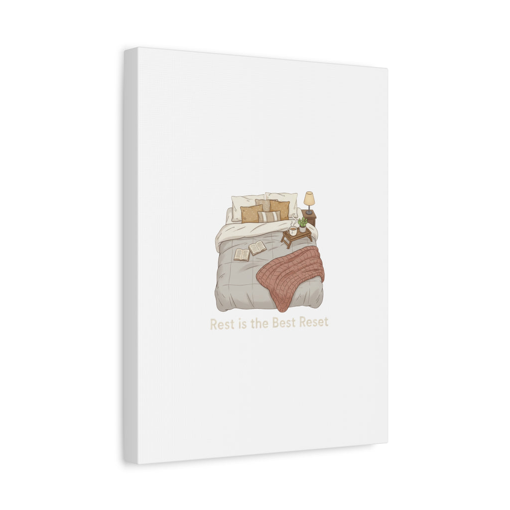 Rest is the Best Reset Canvas | sleepy humor, restful vibes