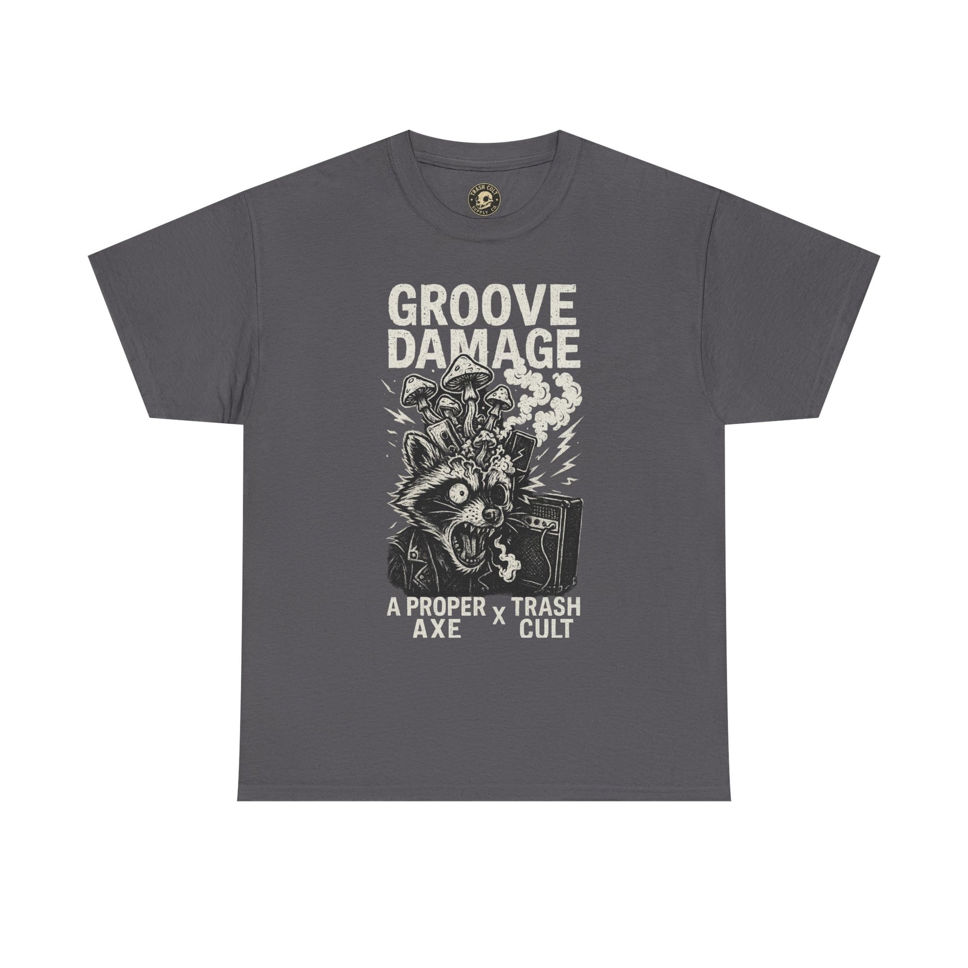 Groove Damage T-Shirt – A Proper Axe x Trash Cult Collab – Stoner Groove Punk Shirt