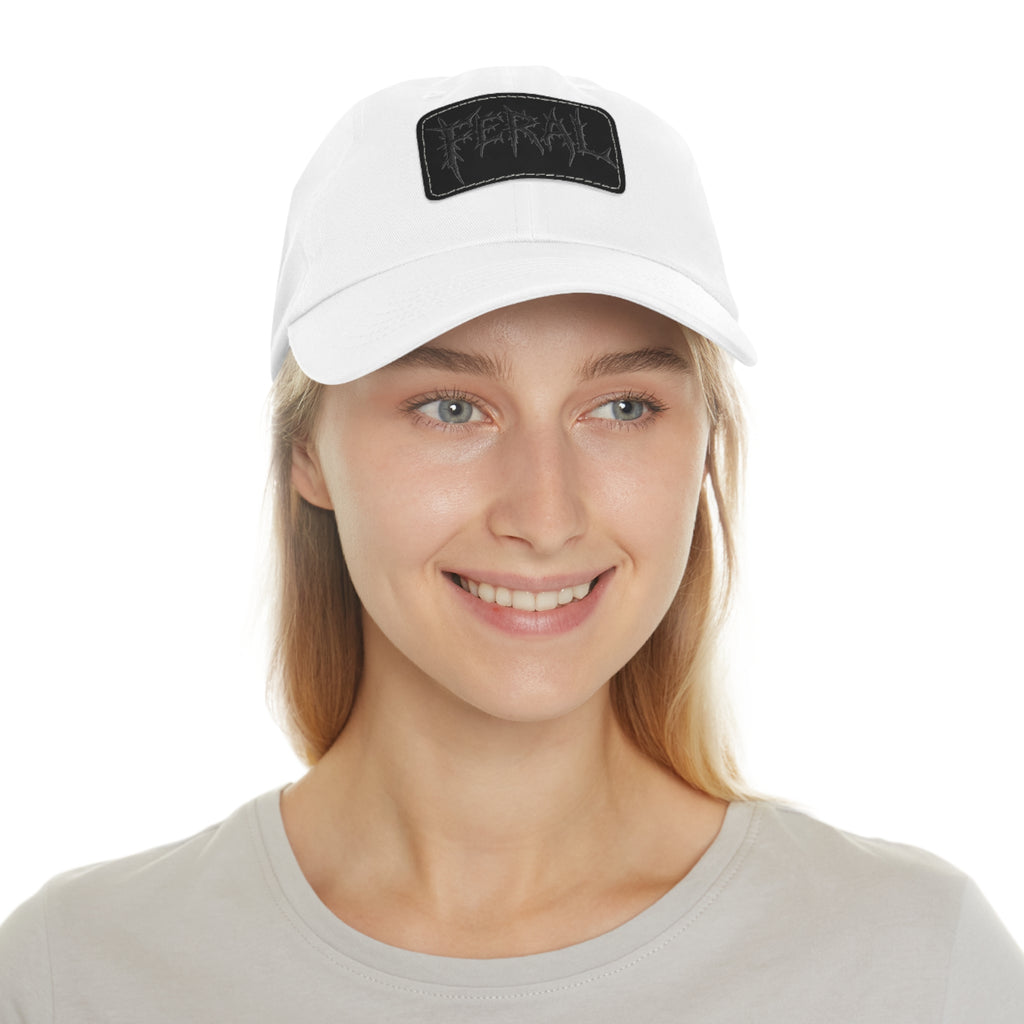 FERAL Embroidered Leather Patch Hat – Trash Cult Supply Co.