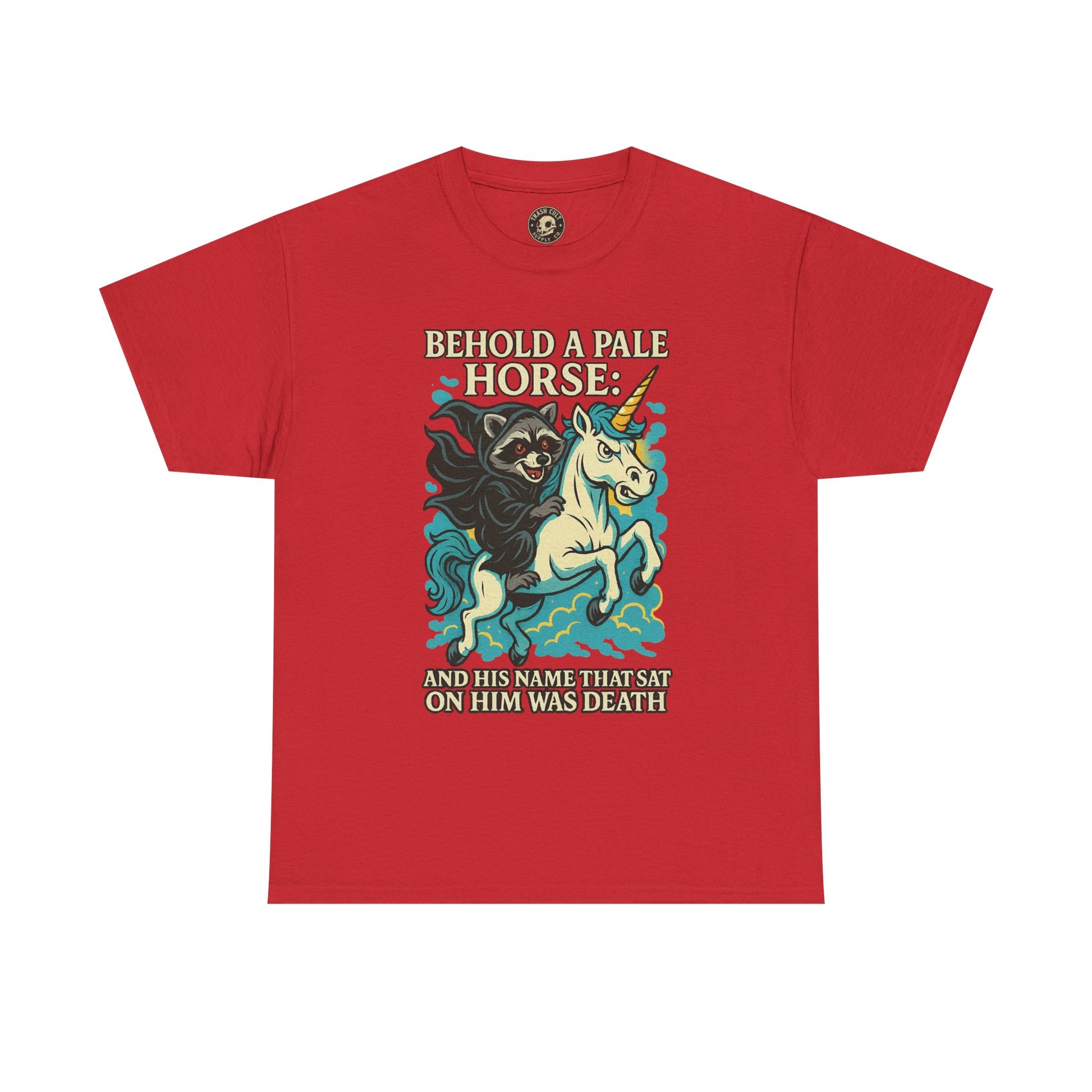 Behold a Pale Horse – Raccoon of Death Shirt | Gildan 5000 Unisex Tee