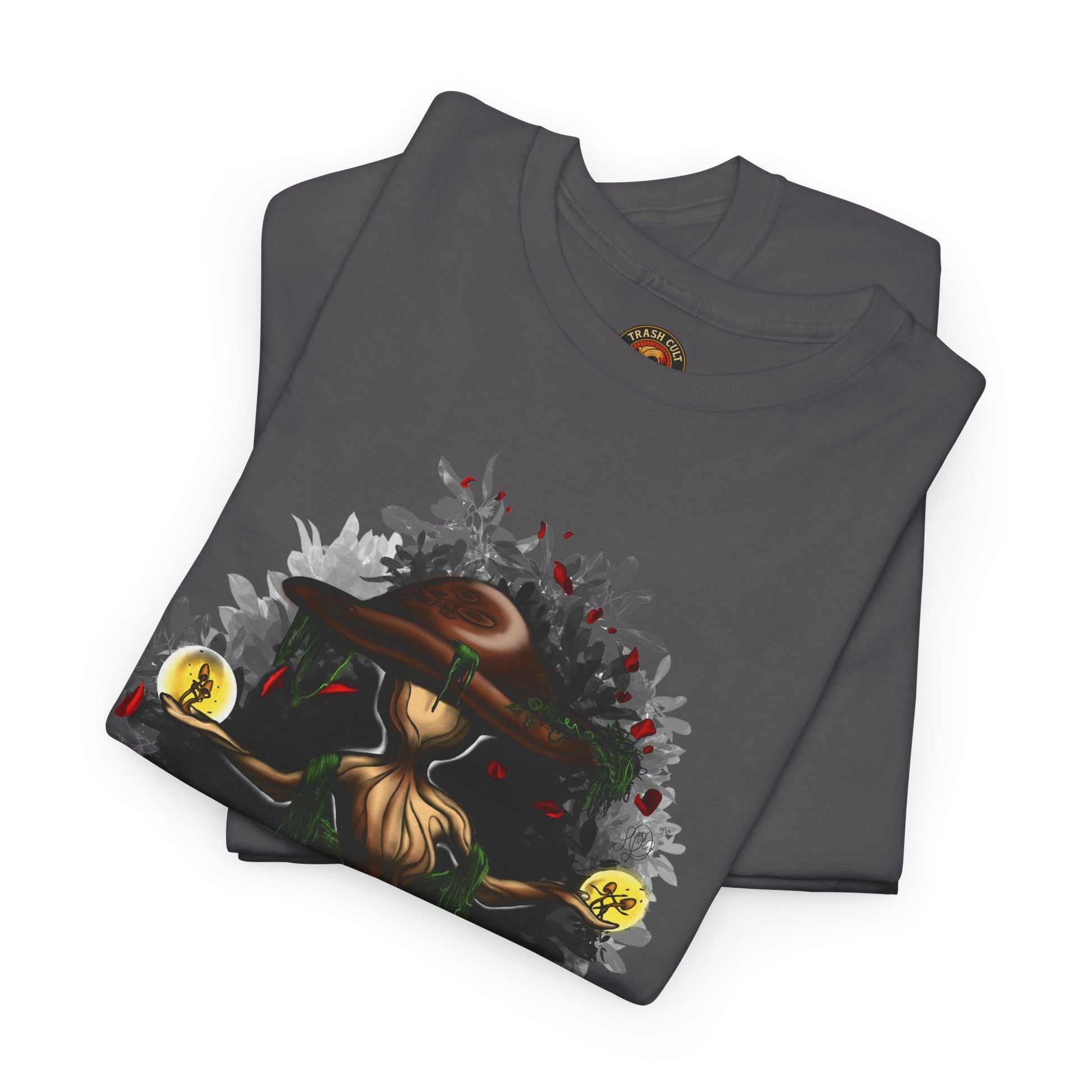 Mushroom Spirit T-Shirt – Lara Davenport x Trash Cult Supply Co. Collab (Gildan 5000)