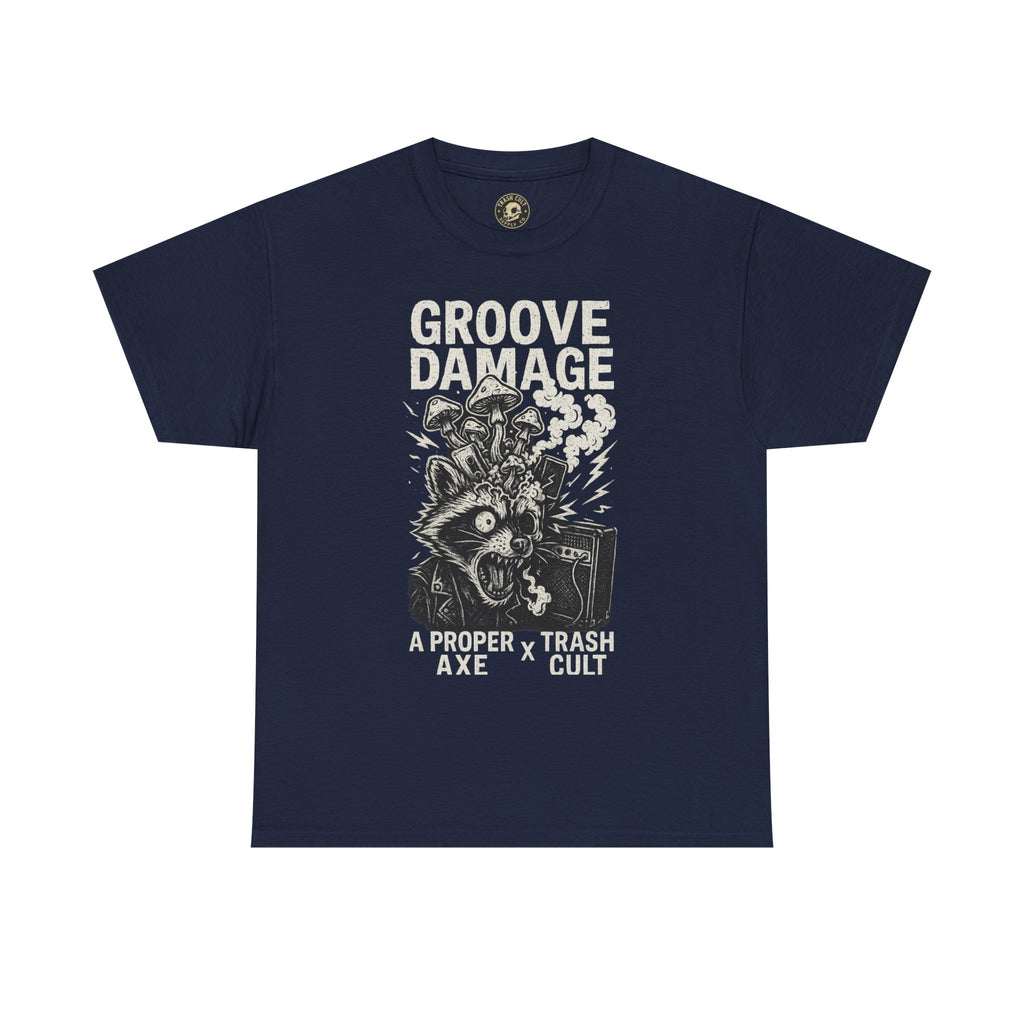 Groove Damage T-Shirt – A Proper Axe x Trash Cult Collab – Stoner Groove Punk Shirt