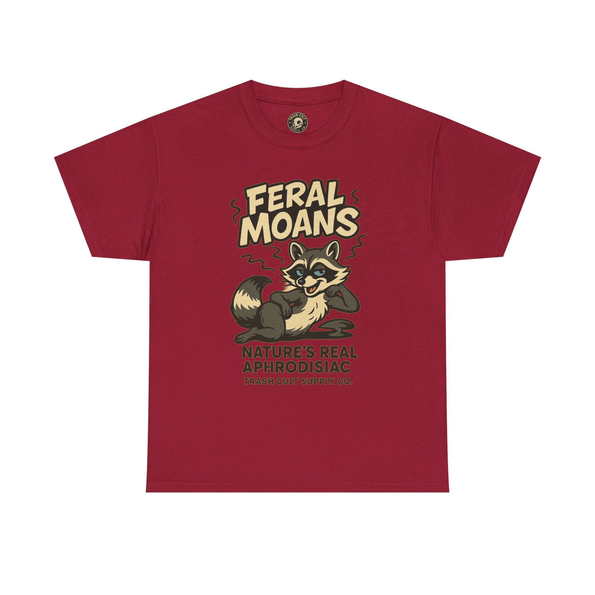 Feral Moans Unisex Heavy Cotton Tee, Funny Graphic Tee, Animal Lover Shirt, Casual Wear, Gift for Nature Enthusiasts