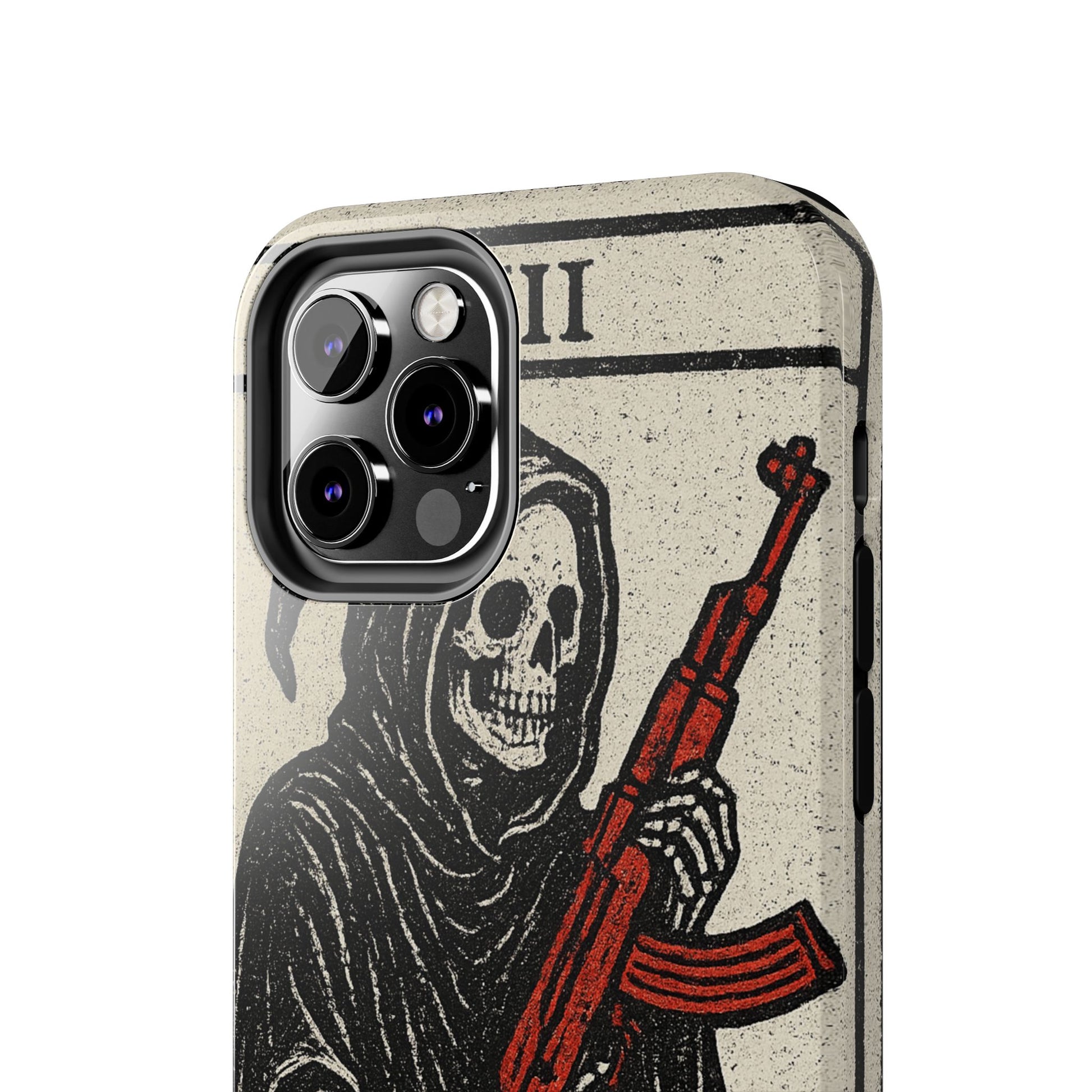 Grim Reaper Phone Case, Tough Phone Case for Gamers, Unique Smartphone Accessories, Halloween Decor, Death-Inspired Gift