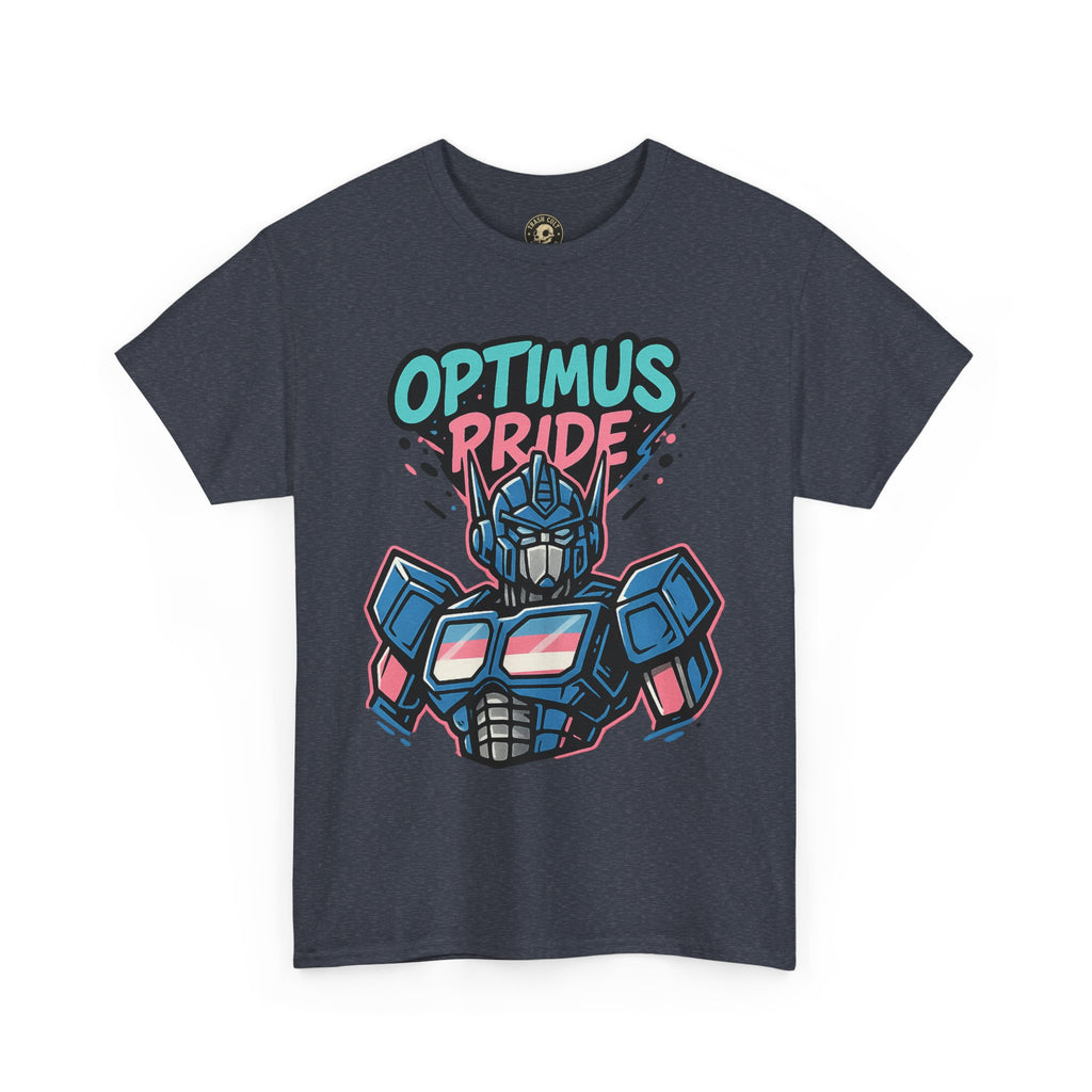 Optimus Pride T-Shirt – Trans Pride Robot Graphic Tee | Gildan 5000 Unisex Shirt