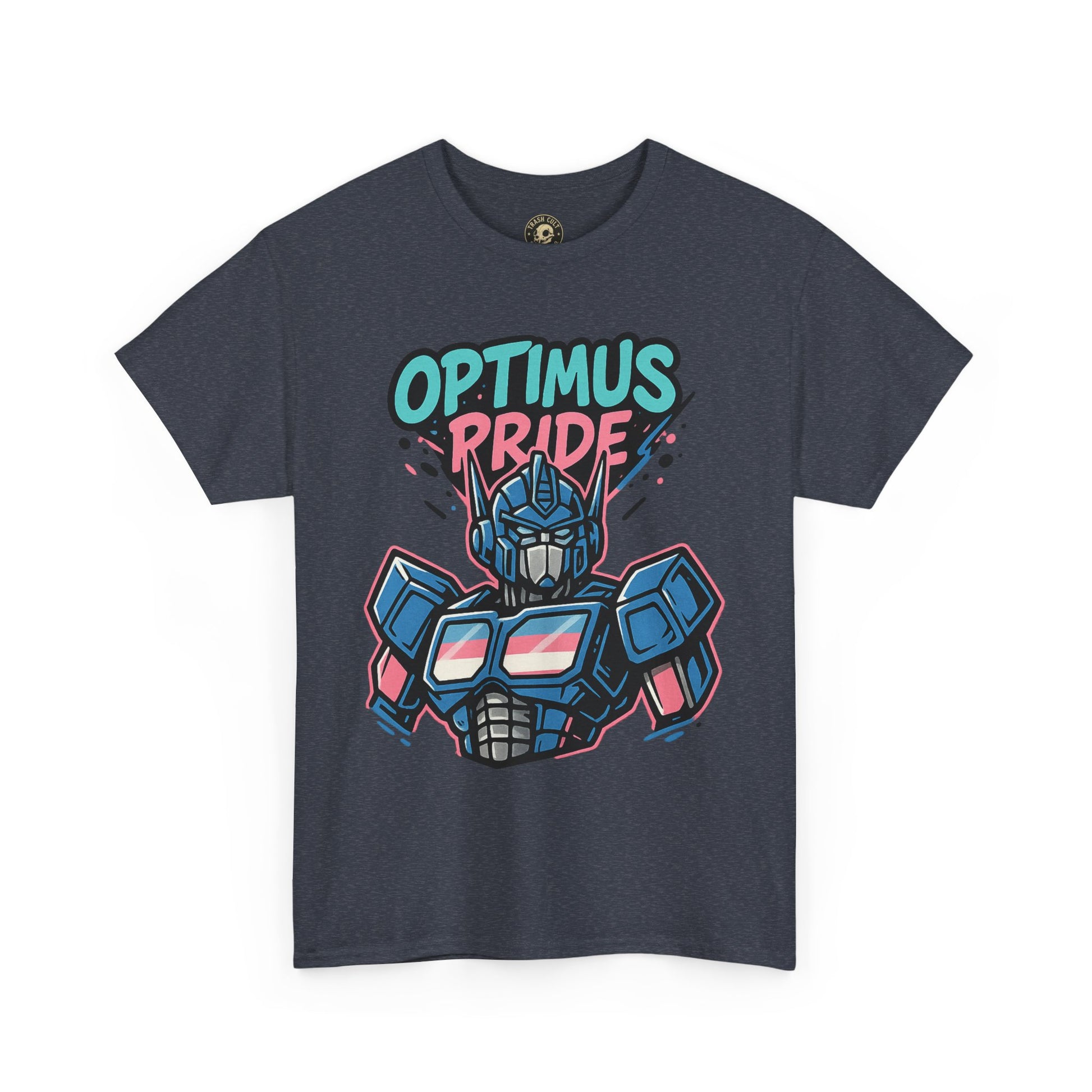 Optimus Pride T-Shirt – Trans Pride Robot Graphic Tee | Gildan 5000 Unisex Shirt