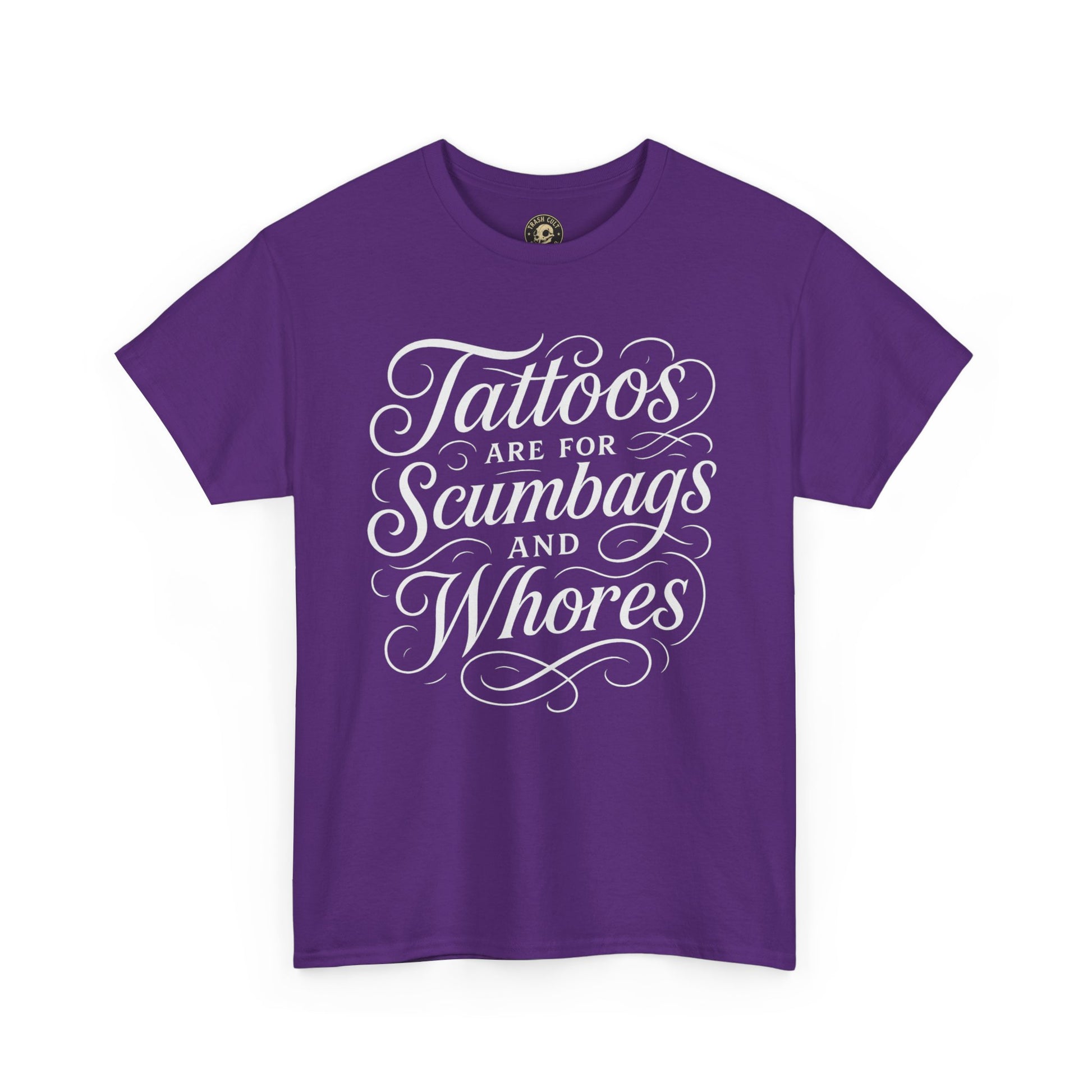 Casual Graphic Tee - "Tattoos Are for Scumbags and Whores" - Edgy Streetwear, Gift for Tattoo Lovers, Fun Unisex Fashion, Unique [...]
