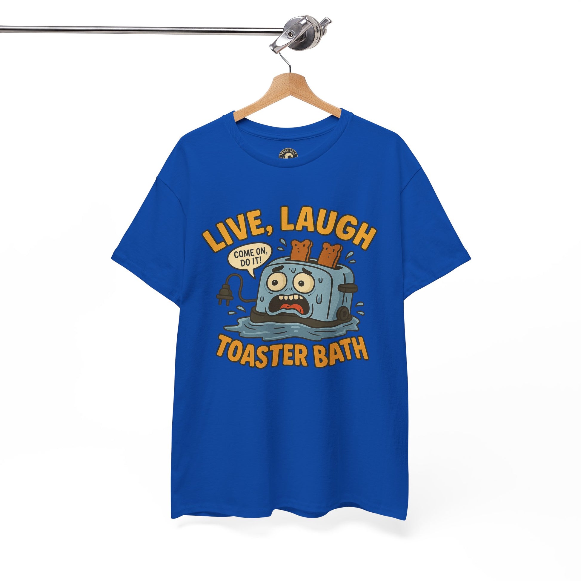 Funny Toaster Bath Tee, Humorous Unisex Shirt, Gift for Friends, Lightweight Cotton Tee, Birthday Party Outfit