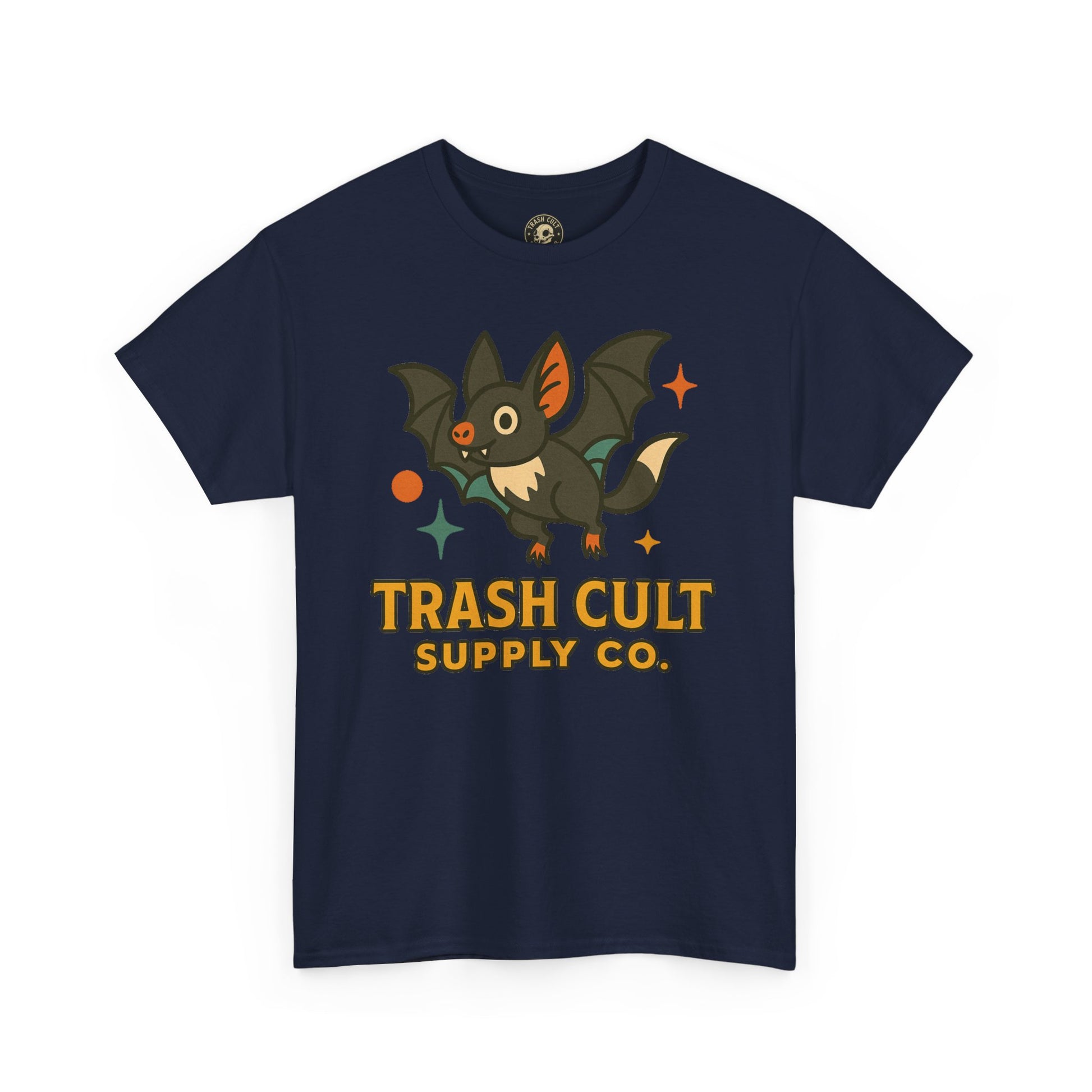 Trash Cult Supply Co. Unisex Heavy Cotton Tee - Fun Graphic Tee for Casual Wear, Perfect Gift for Bat Lovers, Halloween T-Shirt, [...]