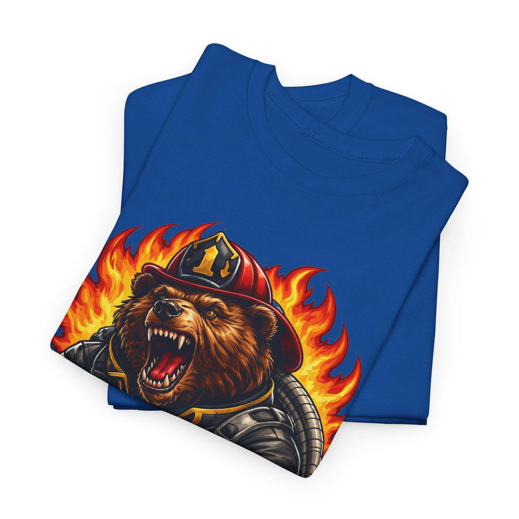 Firefighter Bear T-Shirt – Brave Fireman Graphic Tee