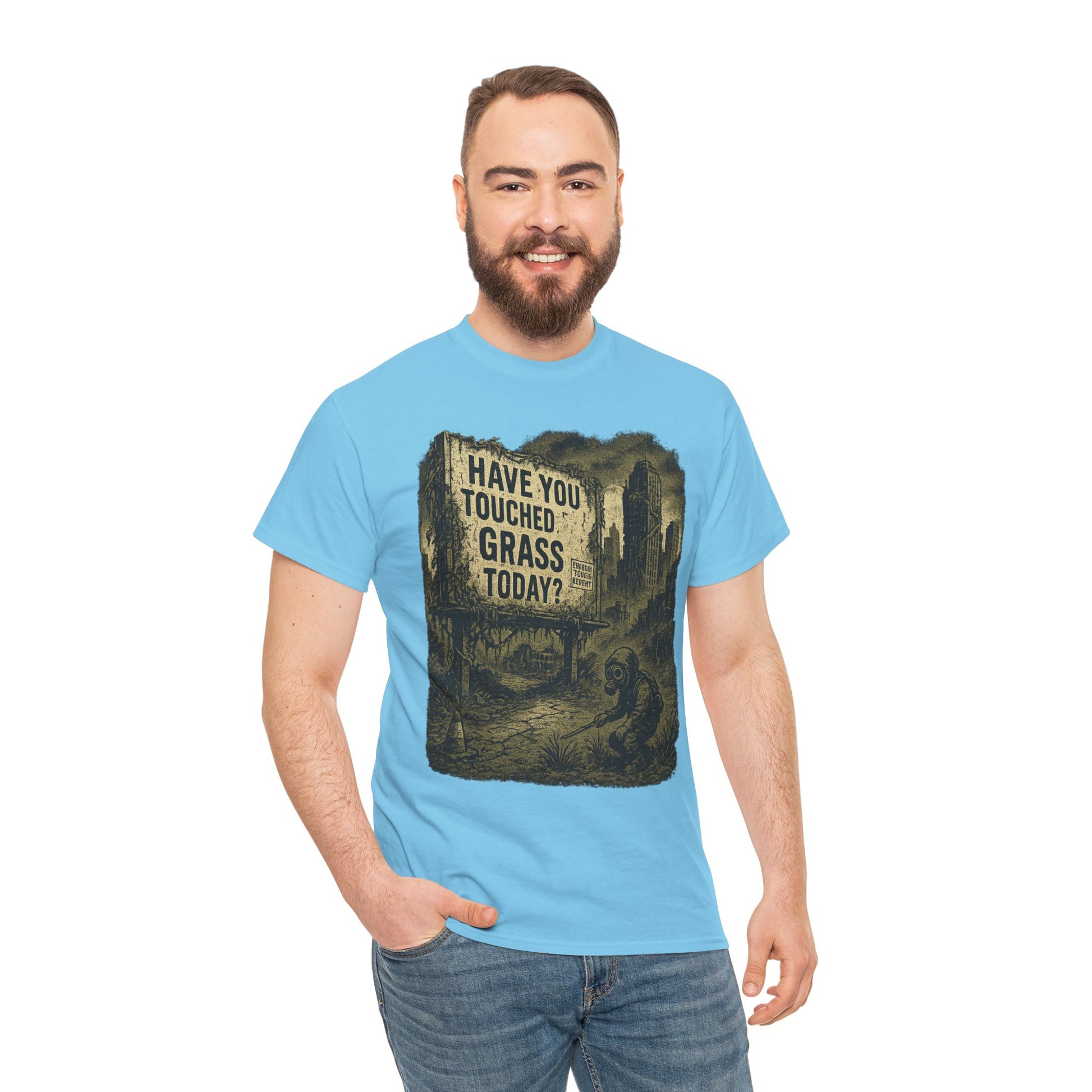 Post-Apocalyptic "Have You Touched Grass Today?" Shirt – Trash Cult Supply Co.