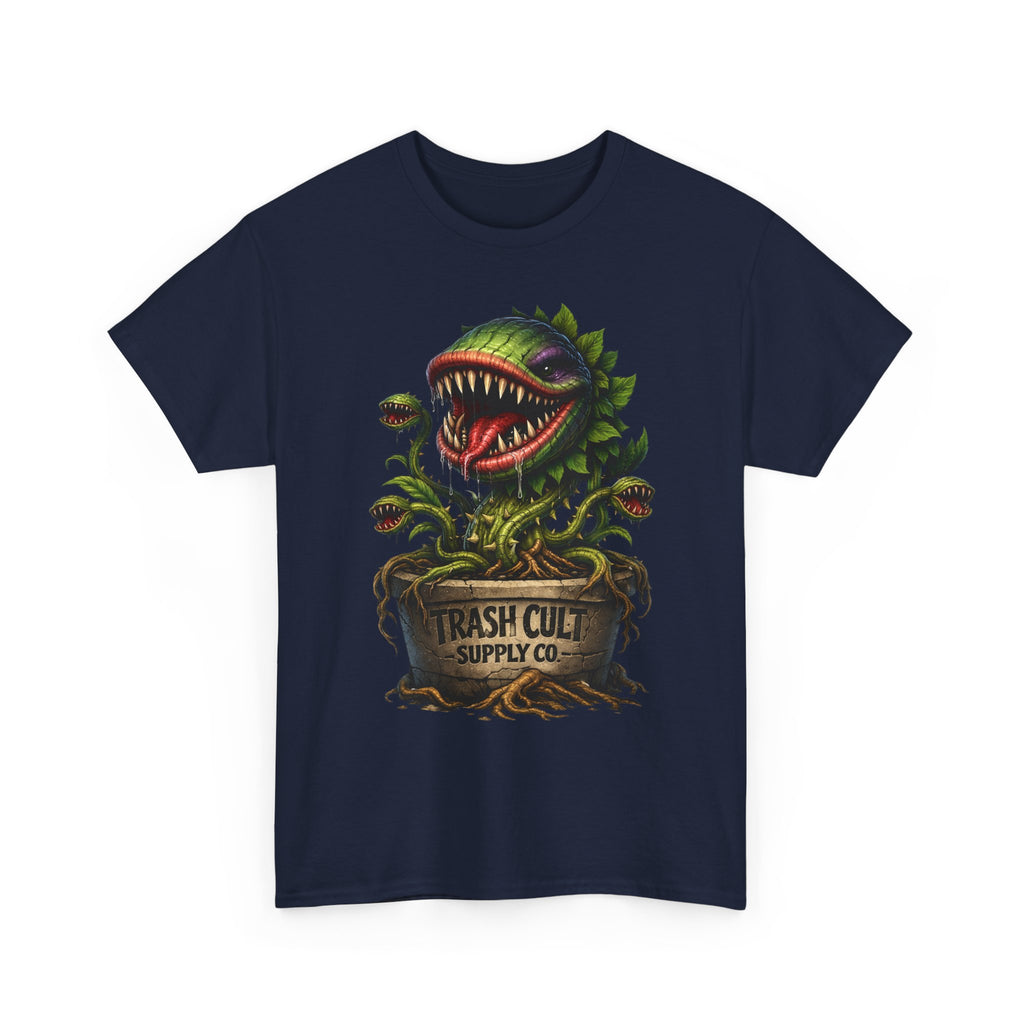Carnivorous Plant Graphic Tee — "Trash Cult Supply Co." Potted Monster Shirt
